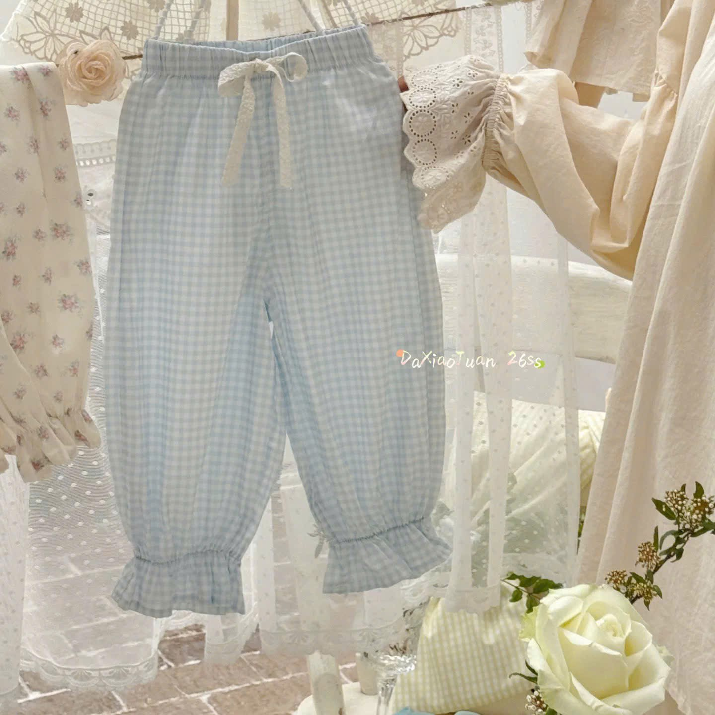 V22 -  Quần thô mềm gấu loe bo chun nhiều màu hãng