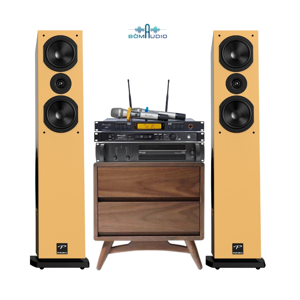 Combo Cục Đẩy DBAUCOUSTIC B2800 + Vang Số DBAUCOUSTIC S700PLUS + Micro DBAUCOUSTIC 450II + Loa PARAMAX D88 LUXURY - B48_thumbnail_0