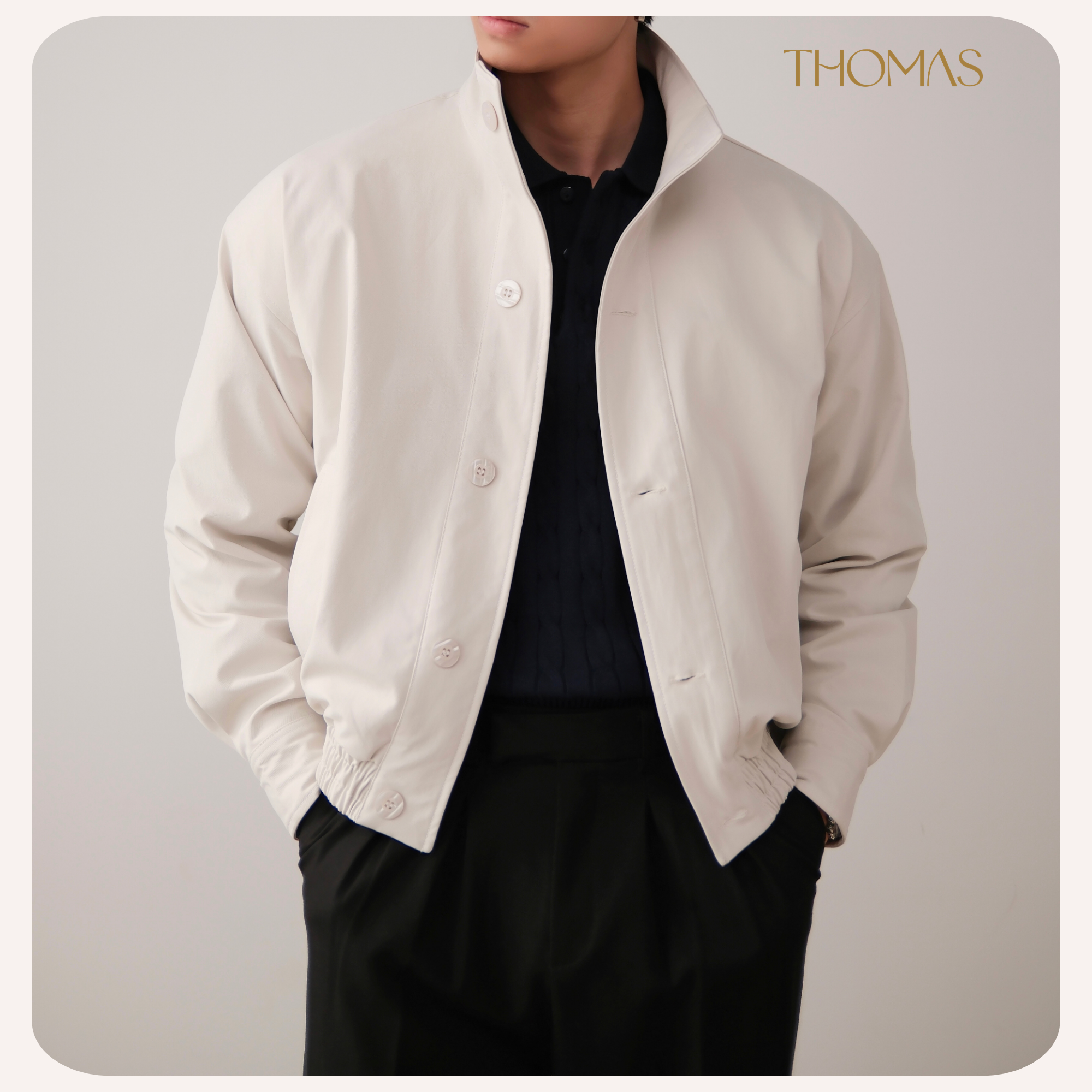 Áo Jacket The Glide Vải Kaki Form Regular