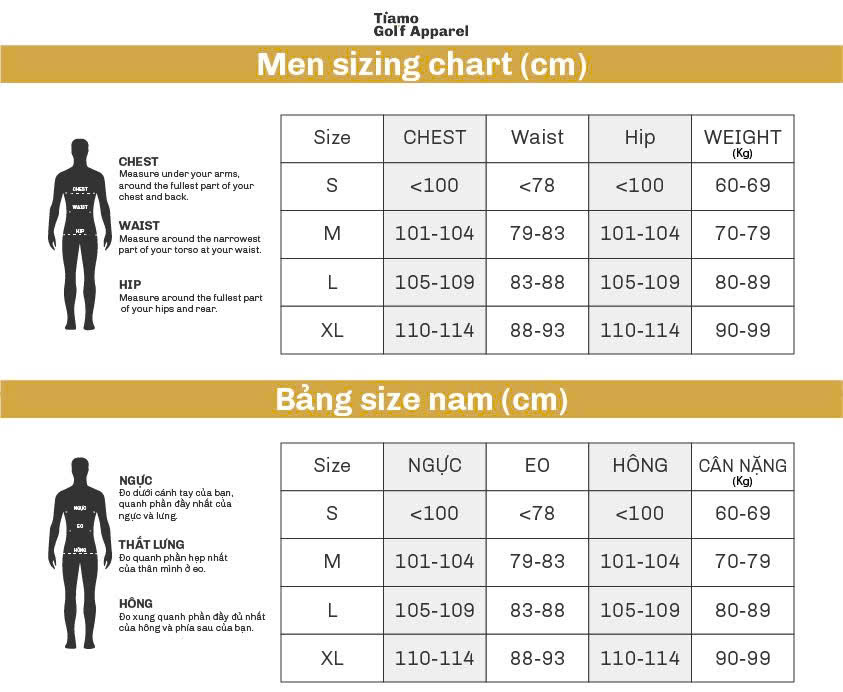 Men Size Chart