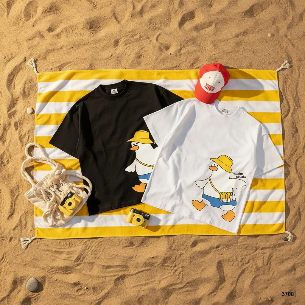 Áo thun form boxy vịt con đáng yêu Miucho 3708_thumbnail_7