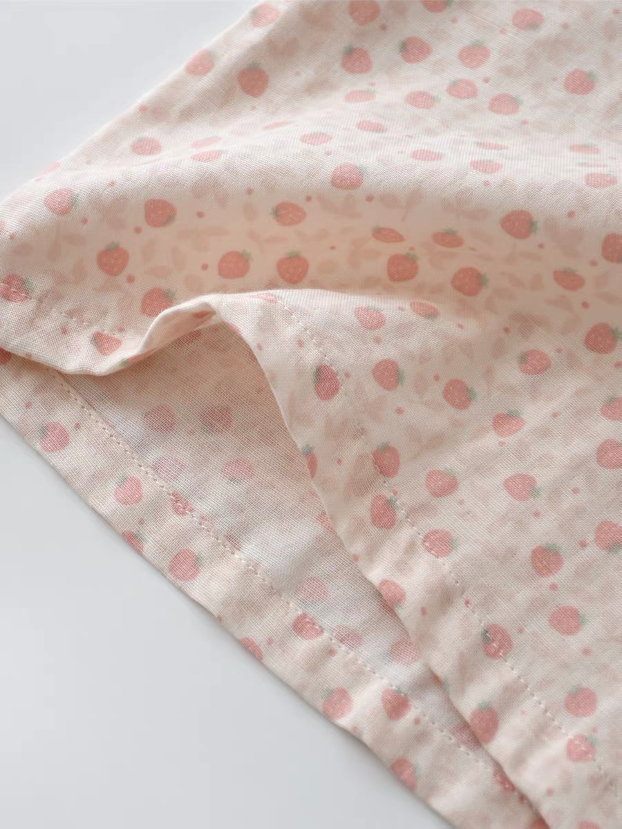 Bộ Pizama Cổ Sen Viền Bèo Xô Cotton Cộc_thumbnail_5