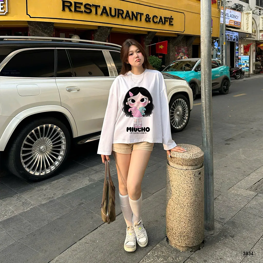 Áo thun boxy tay dài Baby Girl raglan mix màu Miucho 3834_thumbnail_3