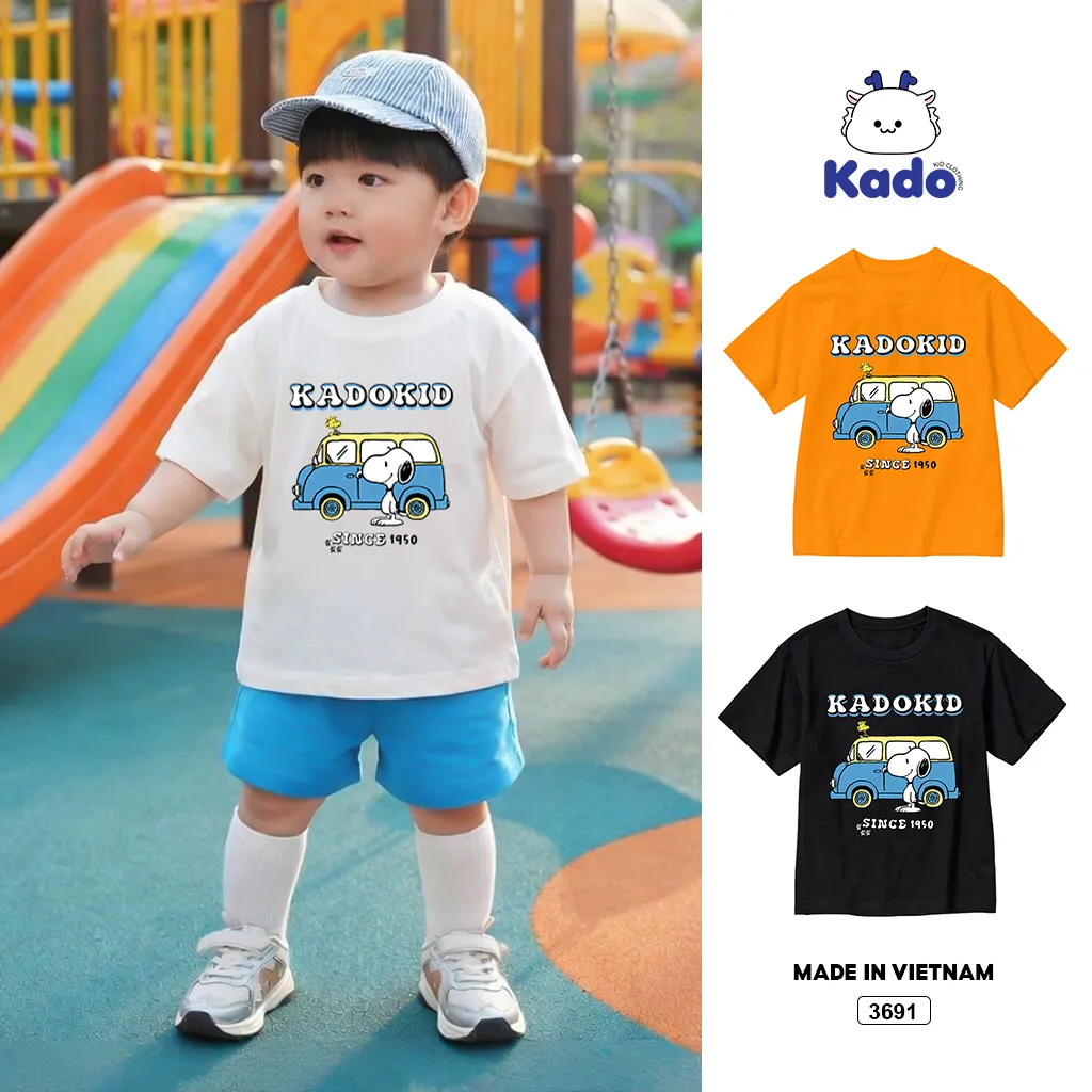 Áo thun trẻ em chất thoáng mát BST Snoopii đáng yêu Kado 3691