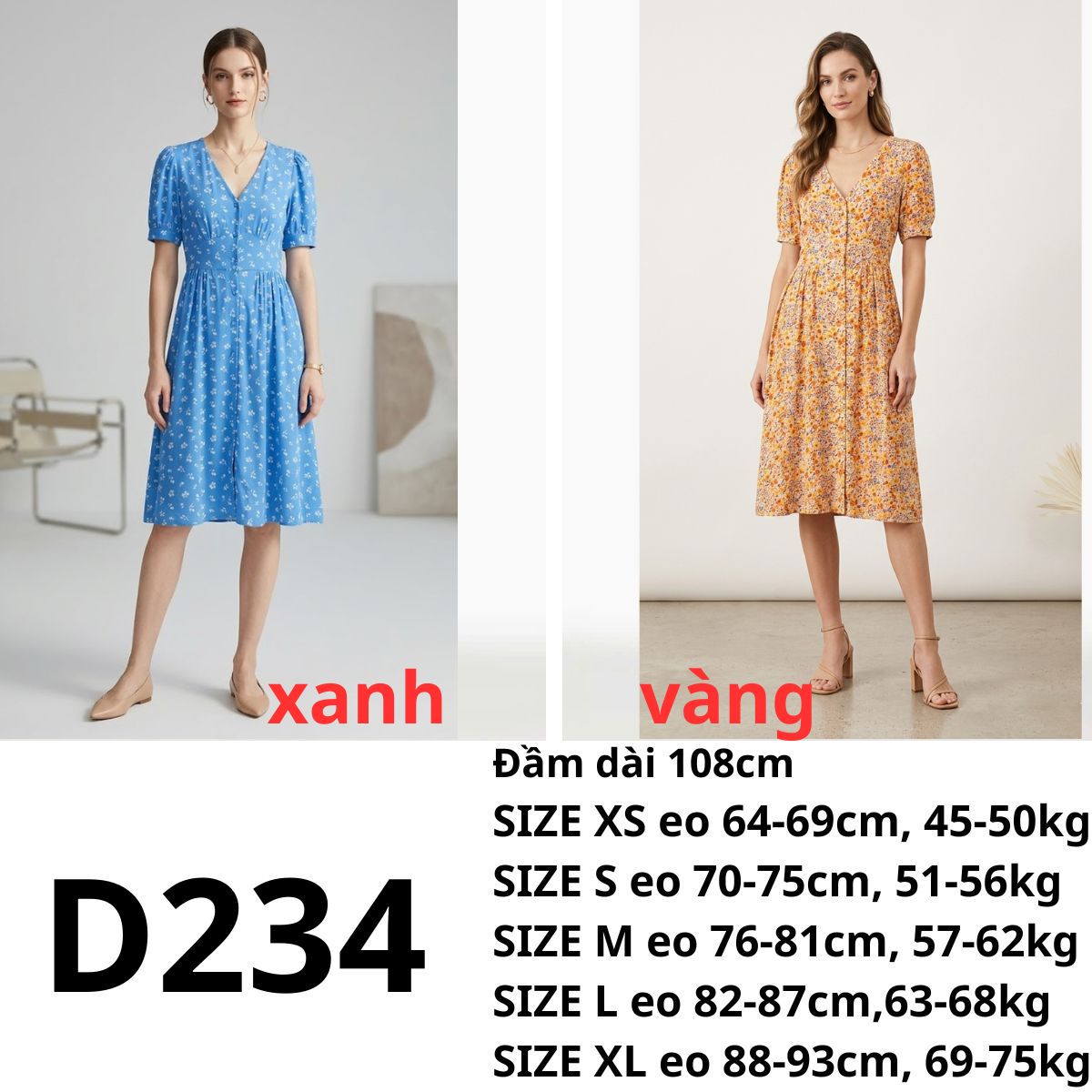 D234 - Đầm hoa GJ