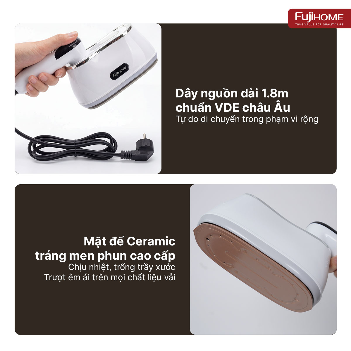 Bàn là hơi nước cầm tay gấp gọn Fujihome SI200CW ( điều chỉnh được lượng hơi nước )_thumbnail_11