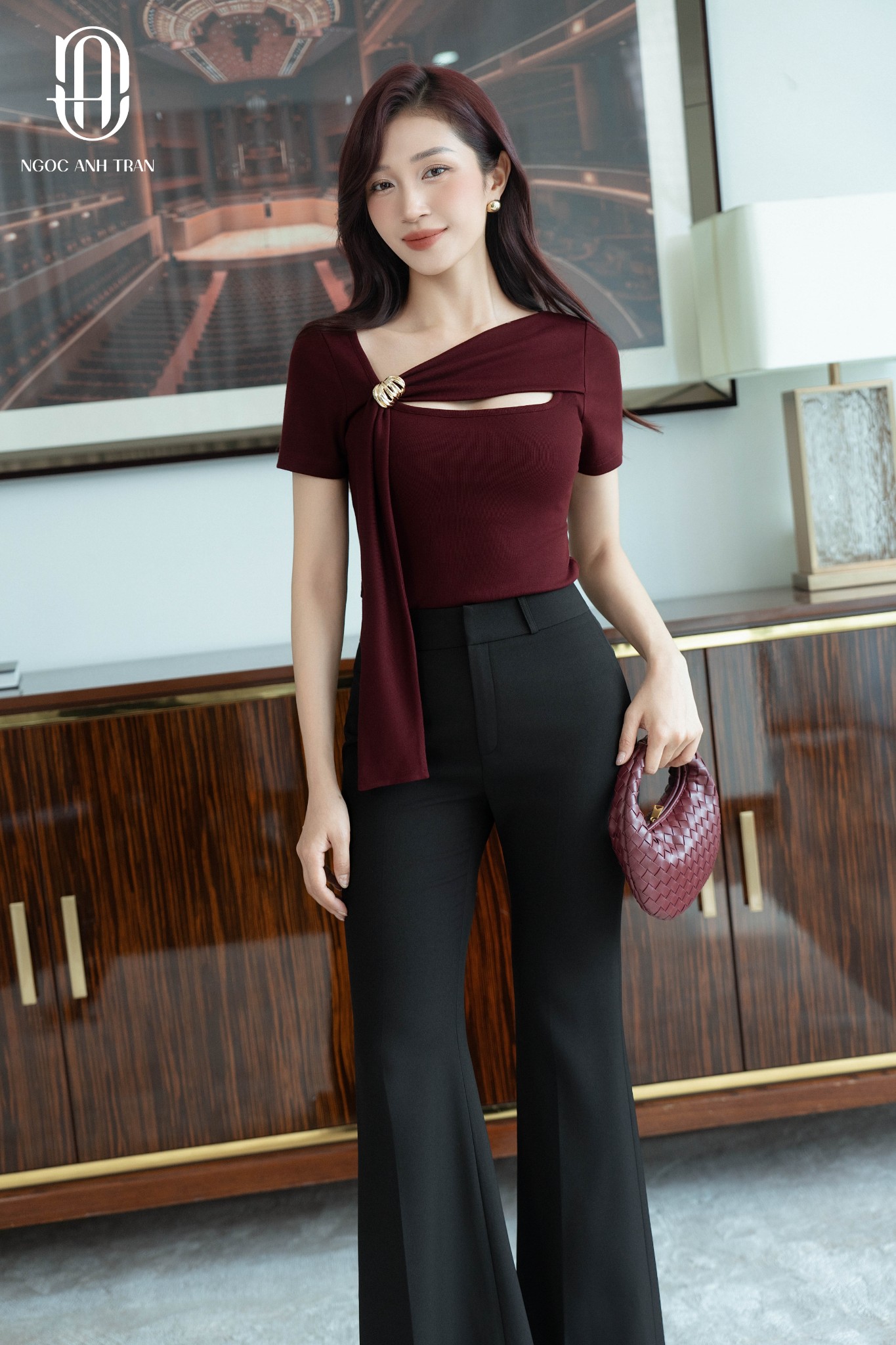 AT007 - Áo thun đỏ cộc tay