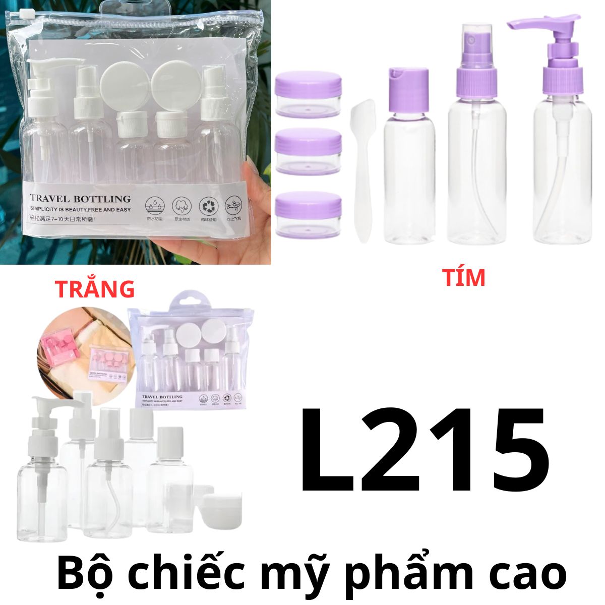 L215 - Bộ chiếc mỹ phẩm cao