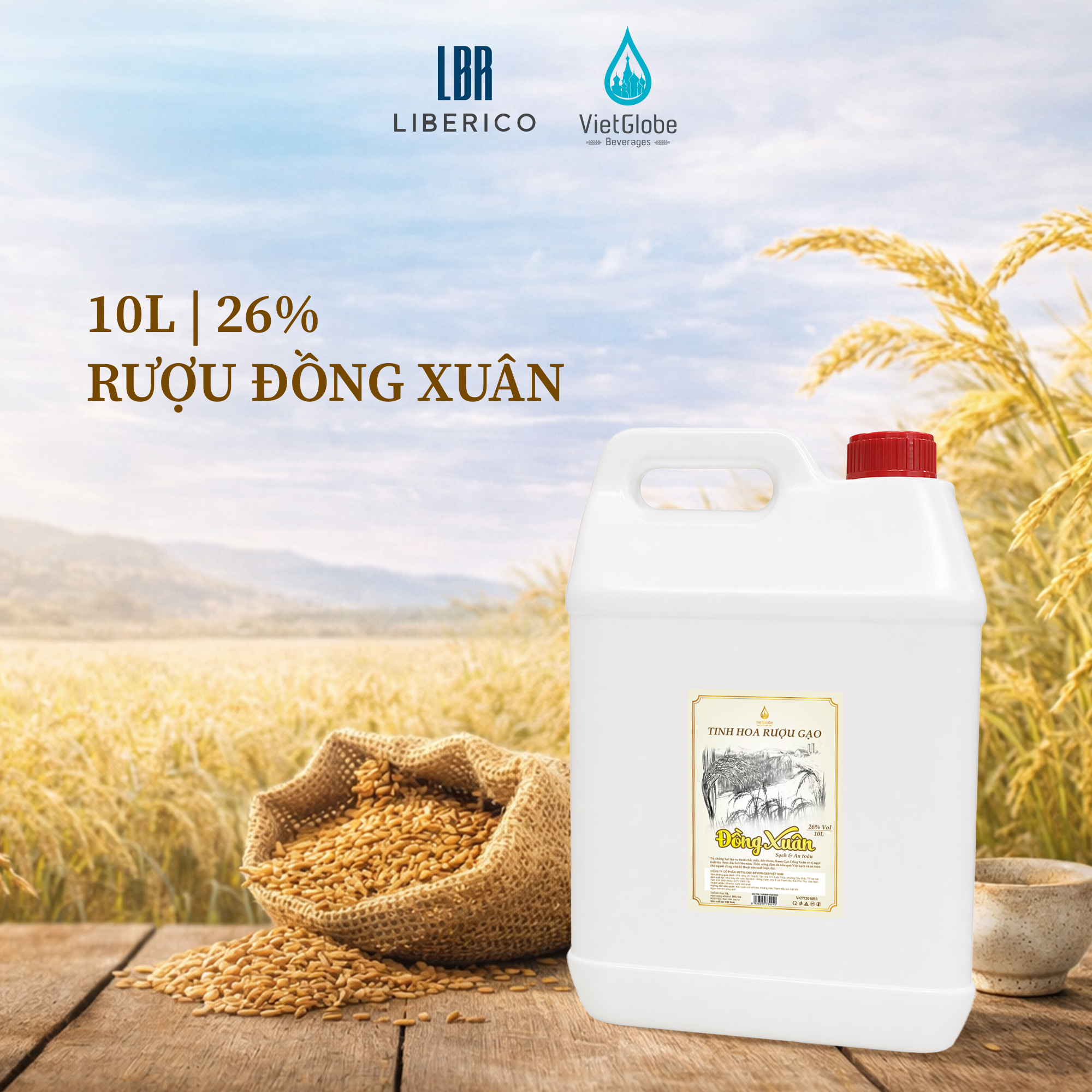 Rượu Đồng Xuân - can 10L