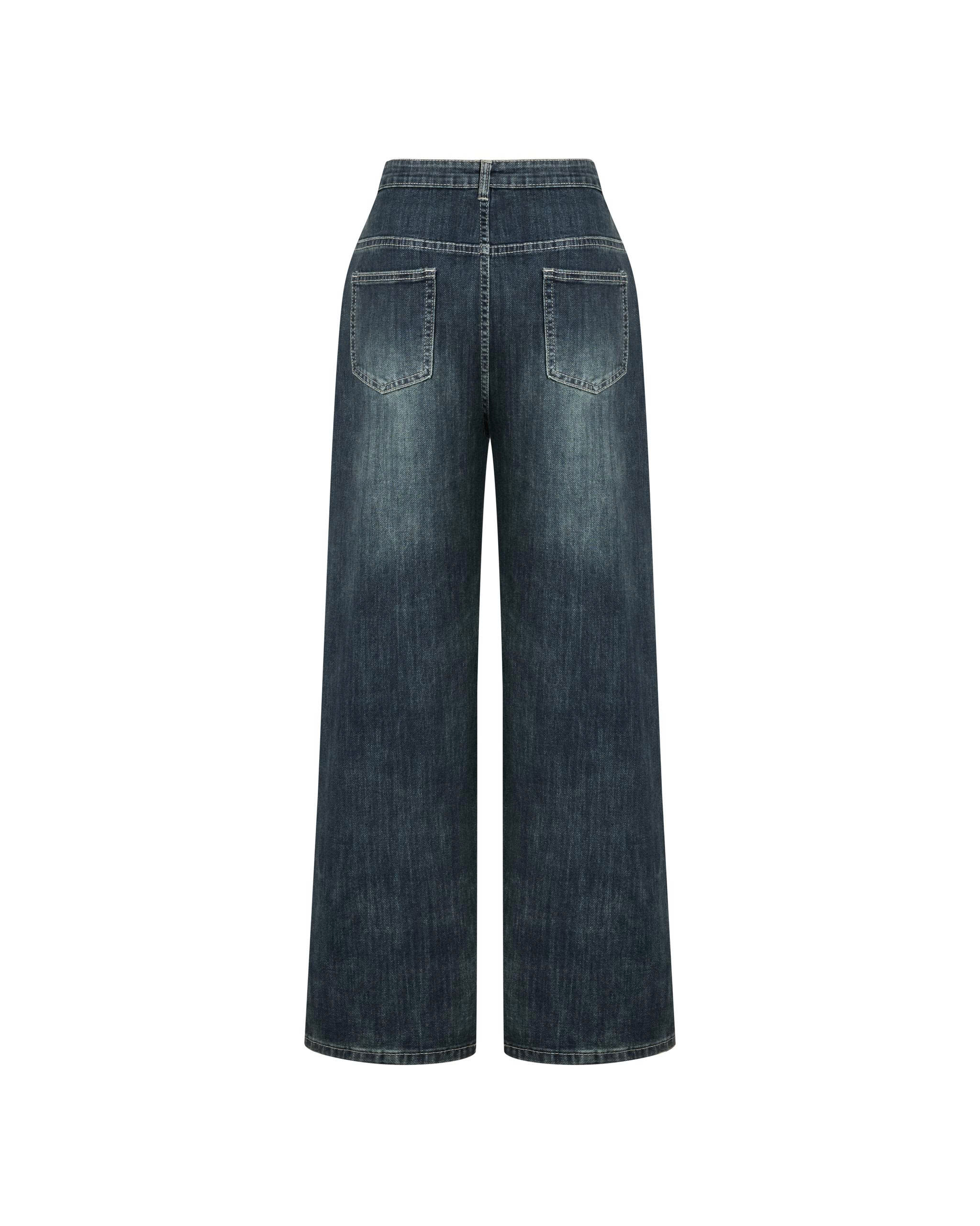 BIGSIZE- Quần jean suông co giãn basic V-QJ01 dành cho nàng béo 55-90kg_thumbnail_13