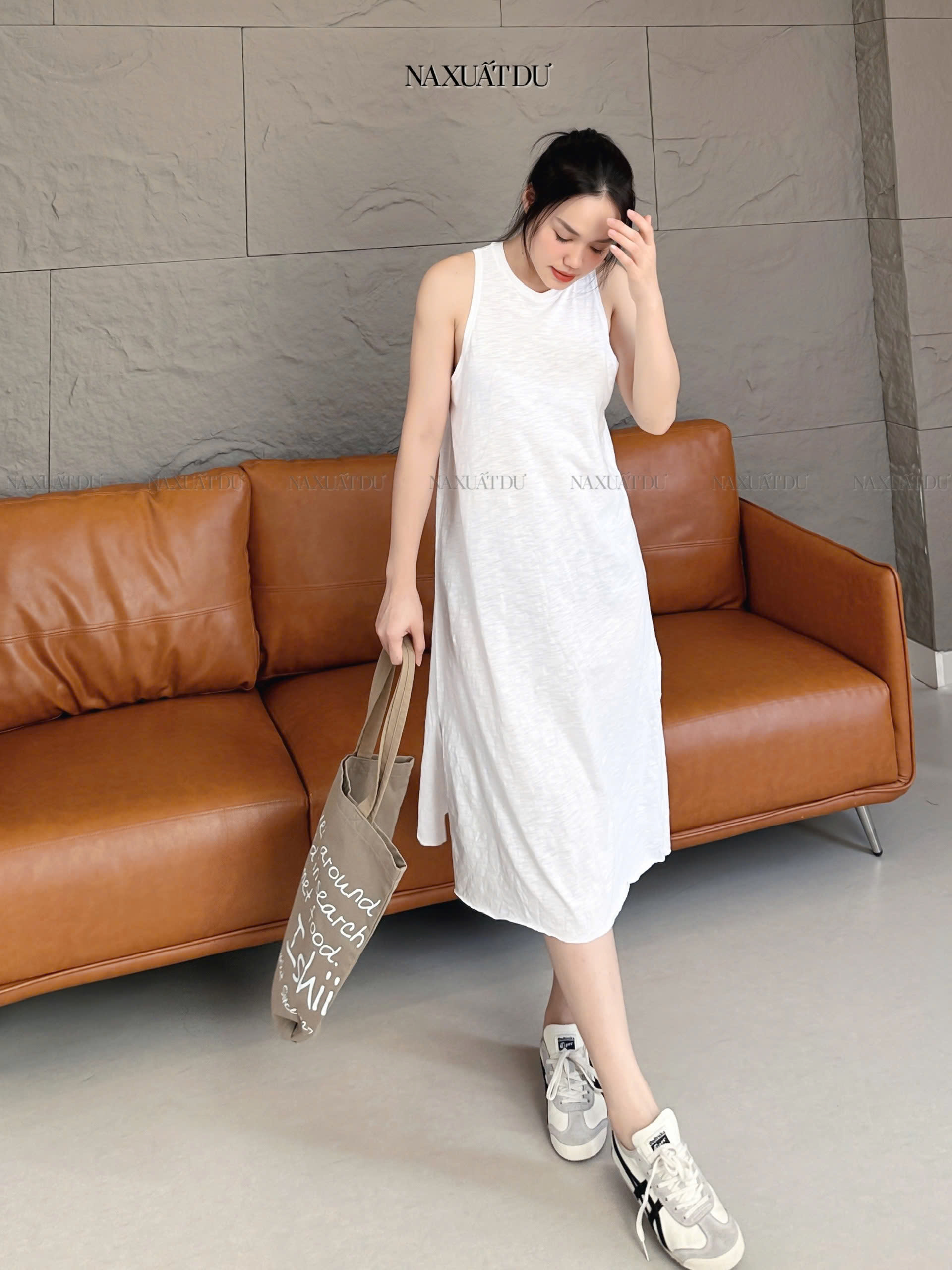 Đầm trắng kem - D102 (SALE)_thumbnail_3