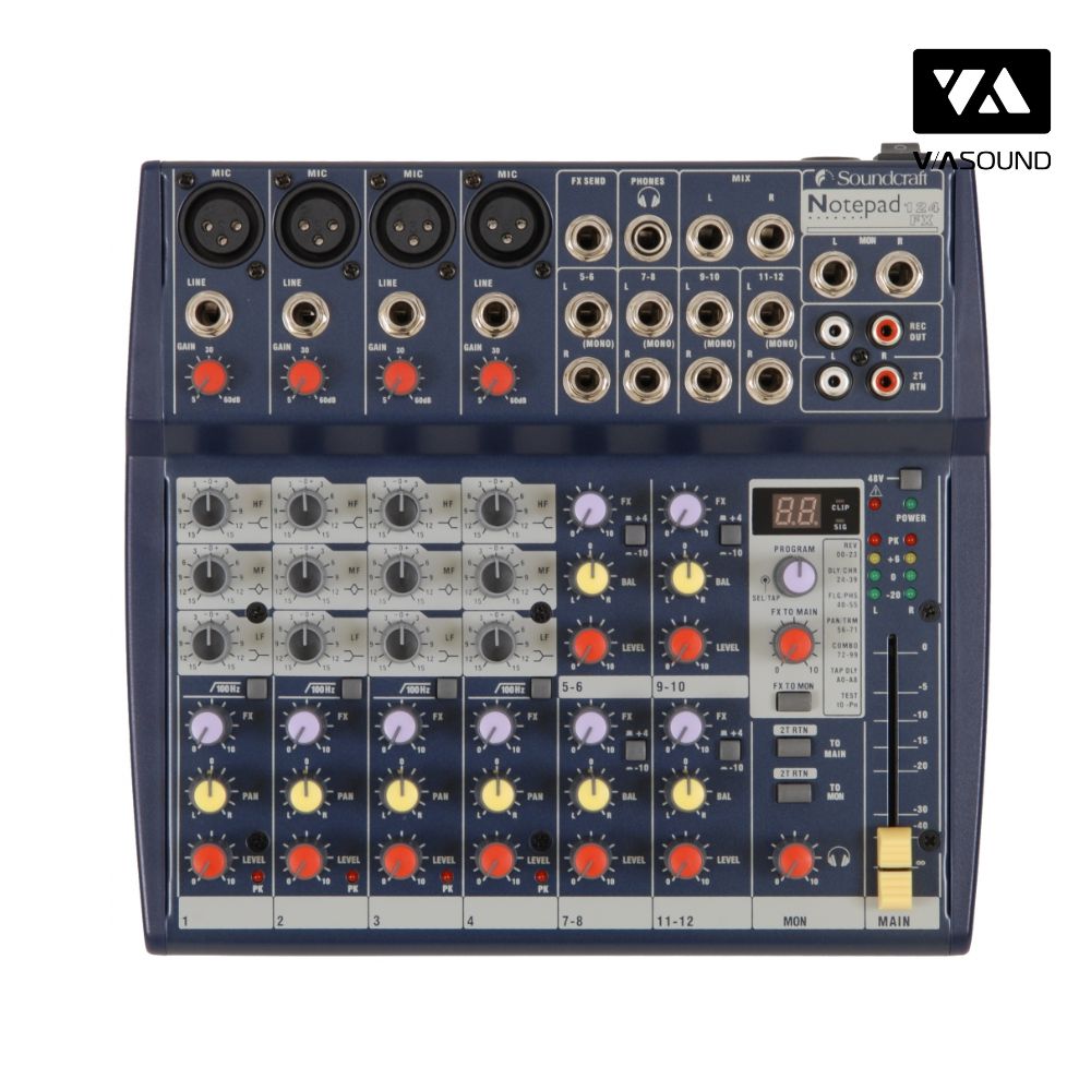 Bàn Mixer SOUNDCRAFT NOTEPAD 124FX
