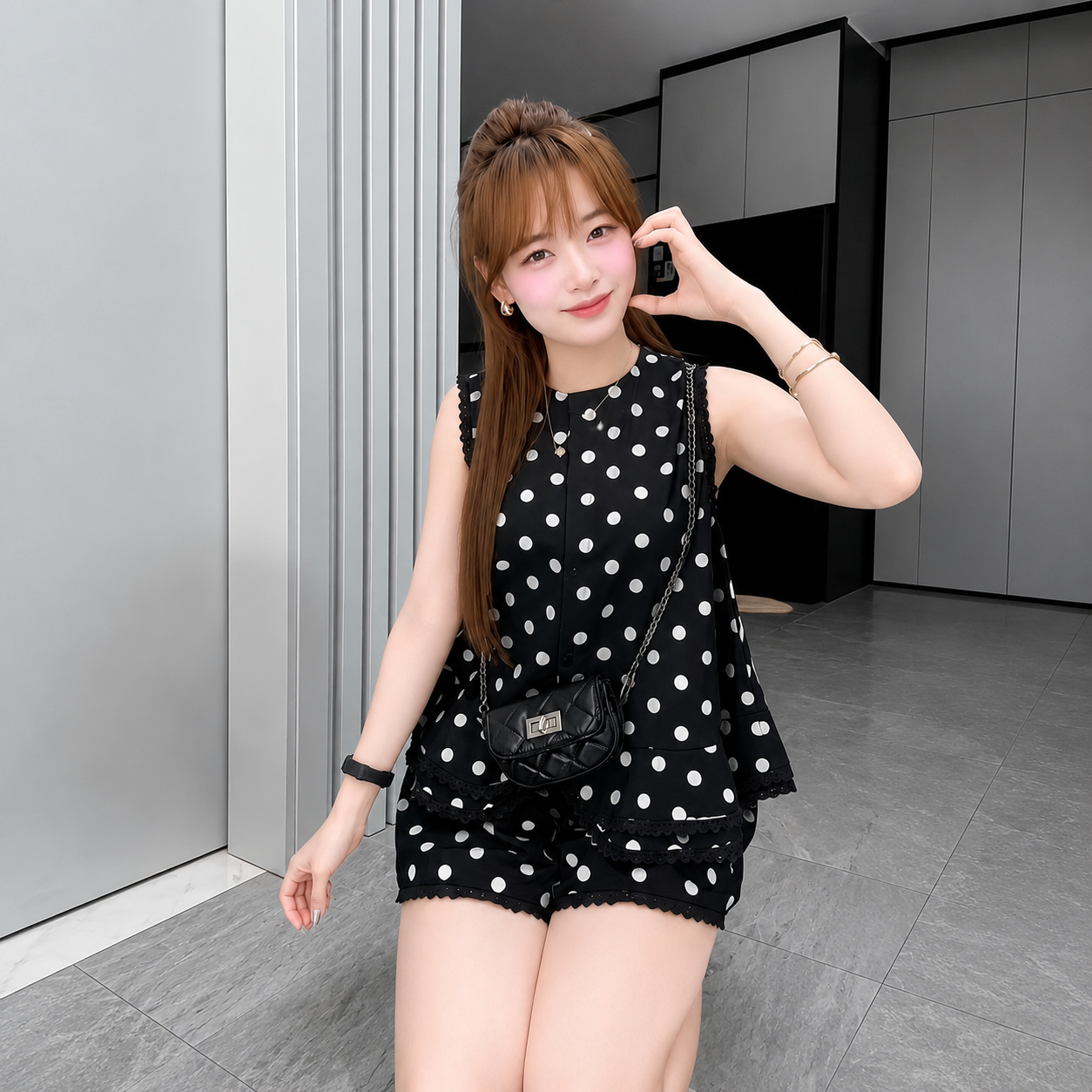 Set chấm bi ren viền 1315_thumbnail_9