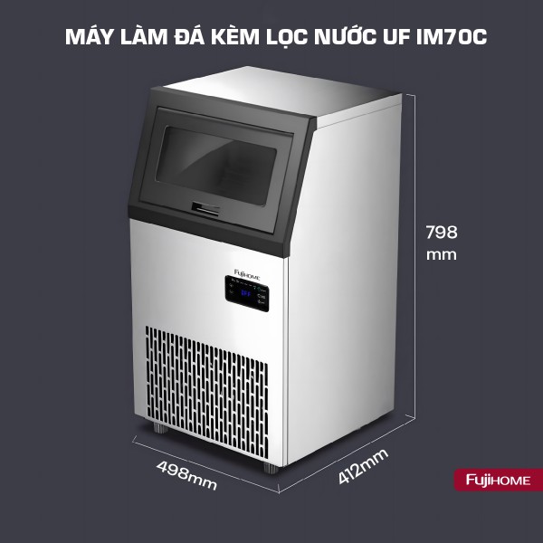 Máy làm đá thương mại kèm lọc nước UF IM70C_thumbnail_4