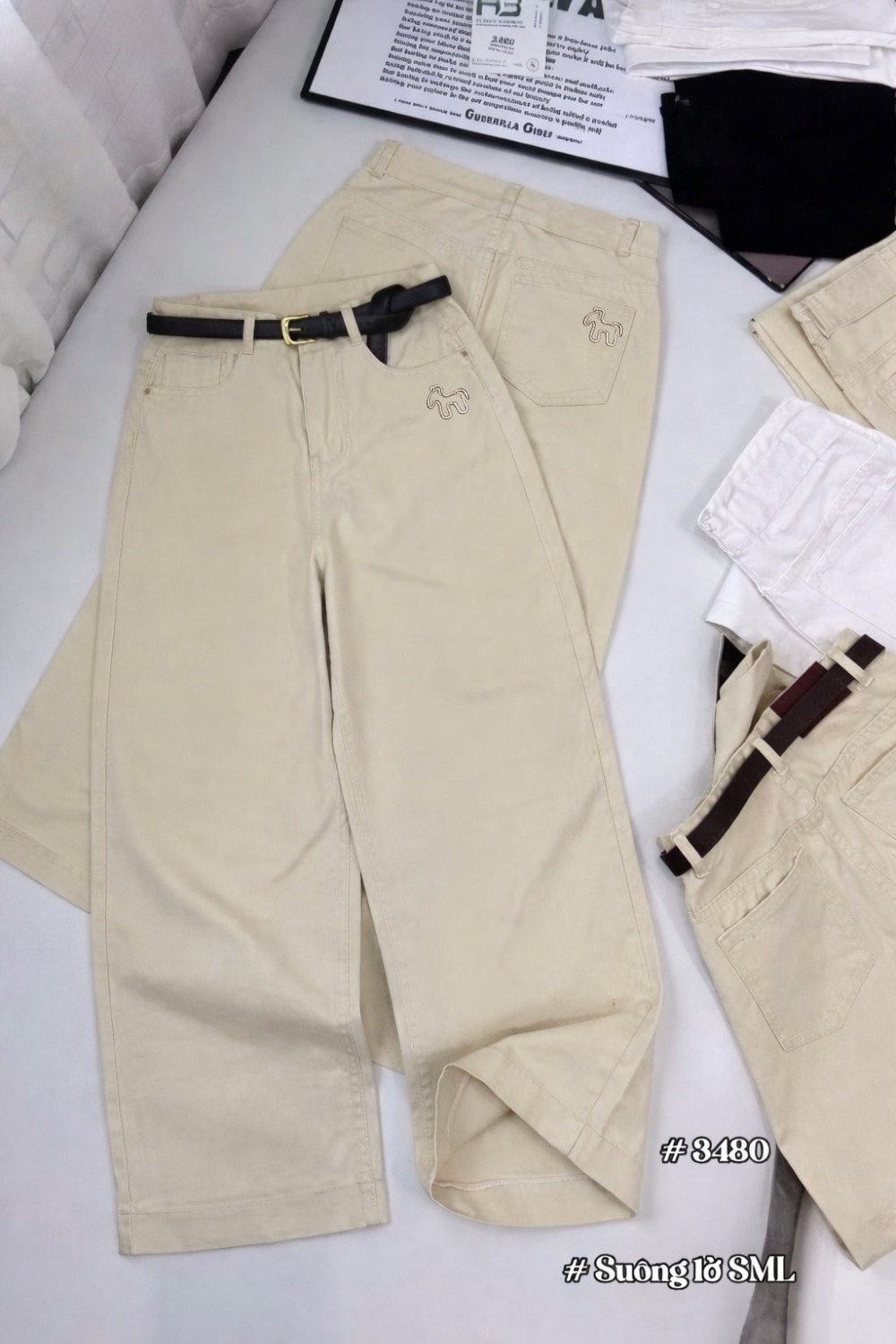 Quần Kaki Nữ Ống Suông thêu con voi NT.3248HB (C) (1451)_thumbnail_5