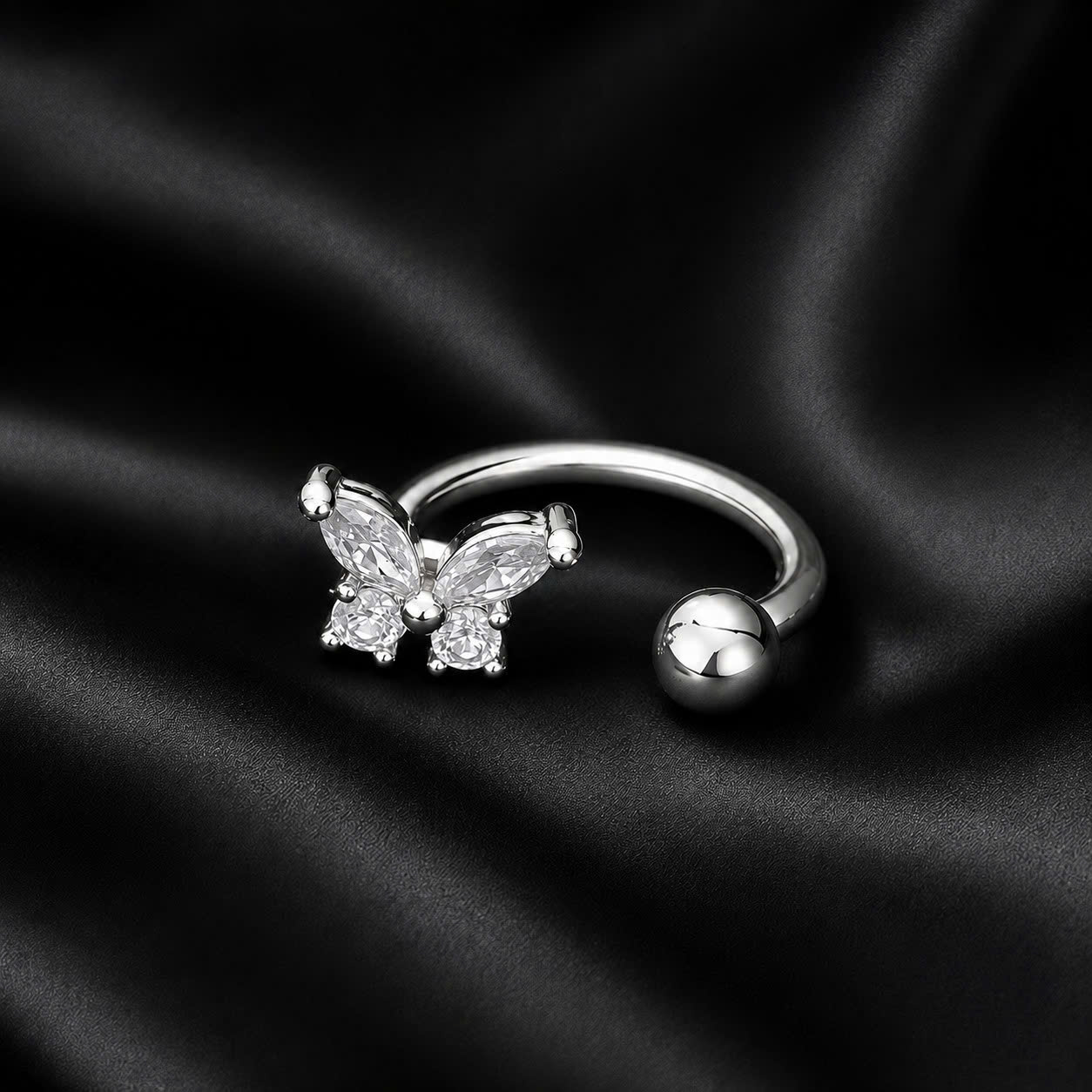 septum thân titan bướm trắng 6mm