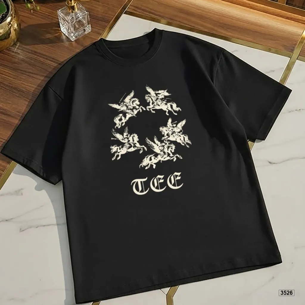 Áo thun nam form rộng Angel Horse TeePrint 3526_thumbnail_5