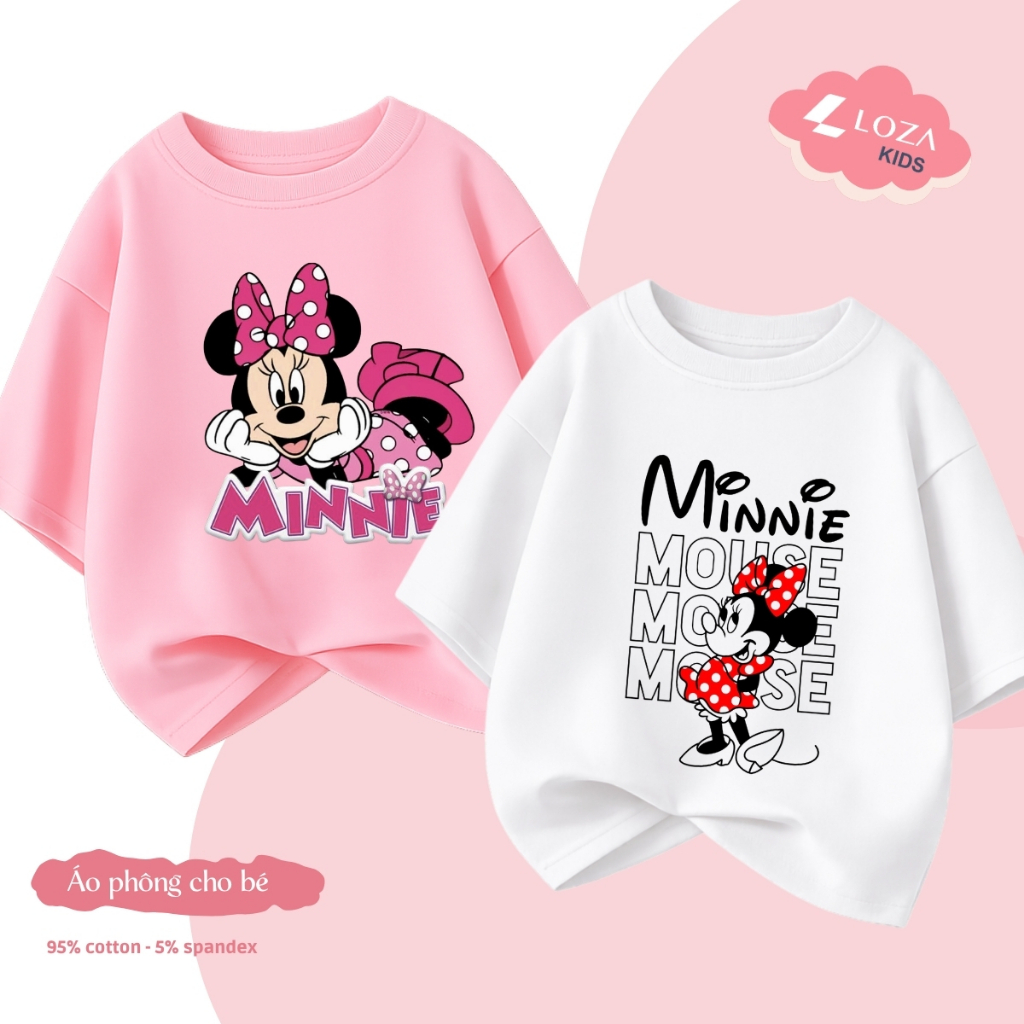 Áo phông bé gái hình MINNIE nhiều mẫu - Loza Kids CA014_thumbnail_2