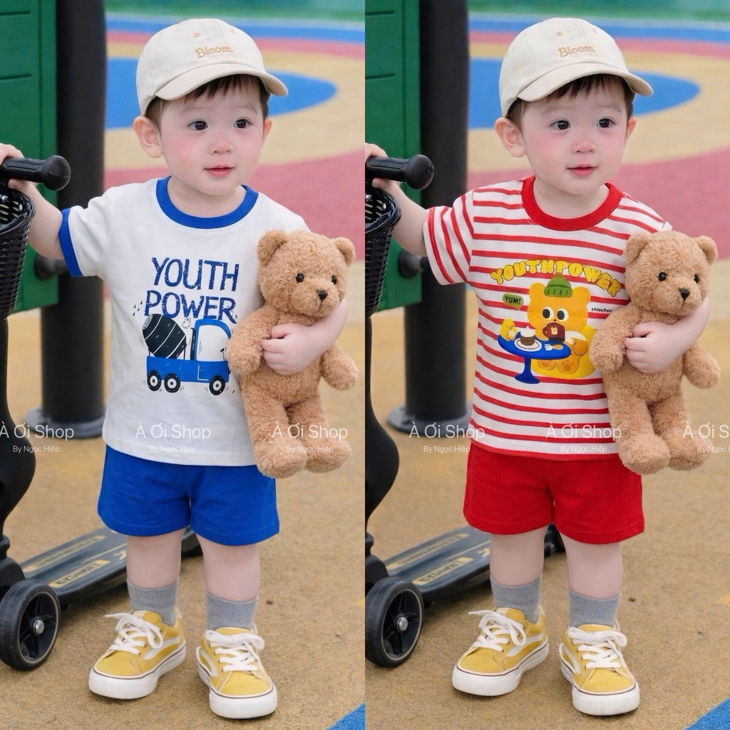 A15 SET 2 BỘ CỘC GẤU ĂN BÁNH YOUTH POWER- A100.354