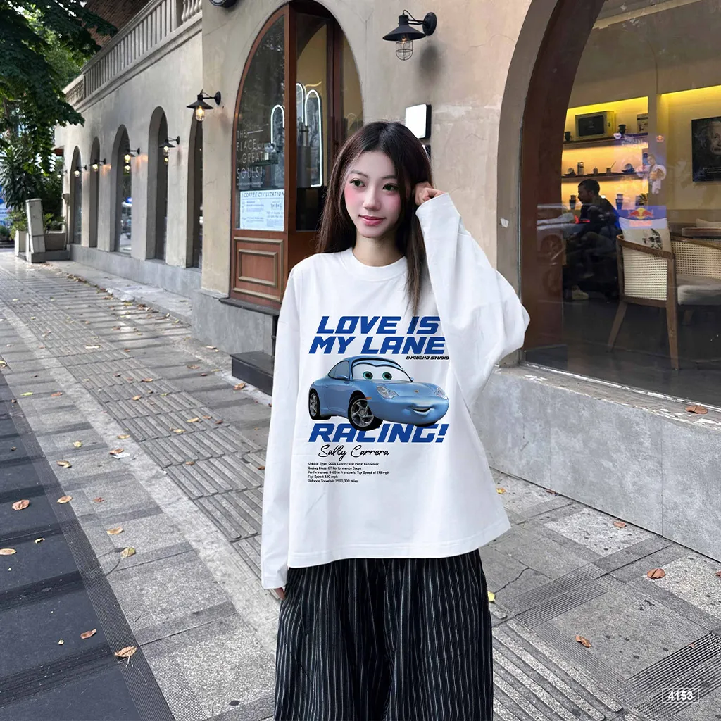 Áo thun tay dài form boxy Love Is My Lane streetwear Miucho 4153_thumbnail_4
