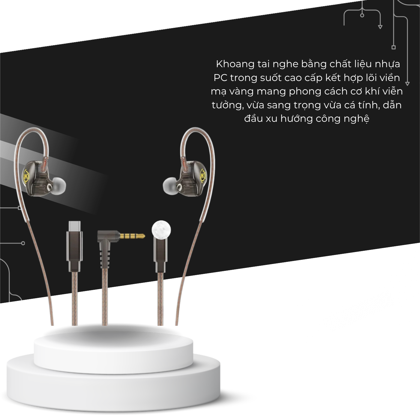 T-ECO SHOP | Tai Nghe WEKOME YC08 Có Dây Nghe Nhạc Kết Nối Qua Cổng Tương Thích_thumbnail_4