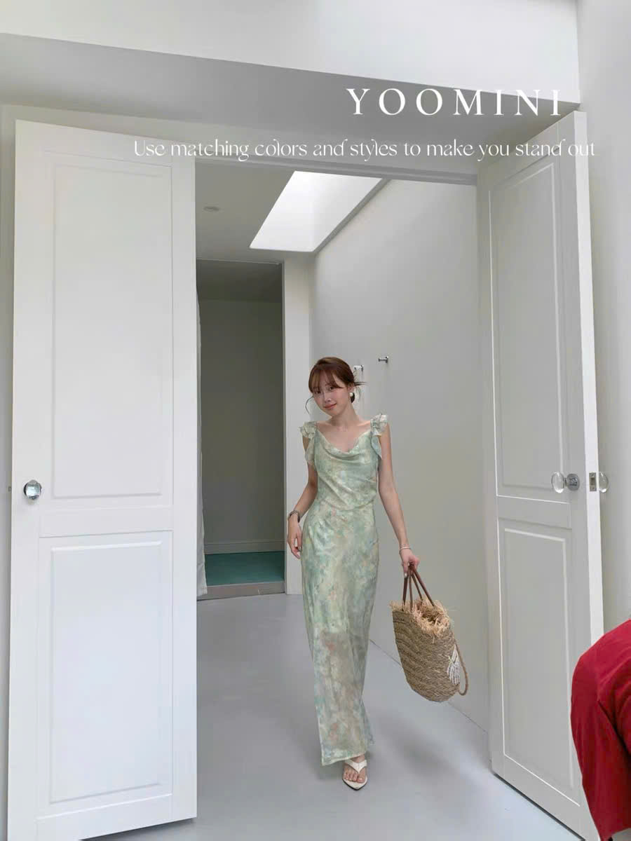 Lucas - Váy cổ đổ bèo tay hến dáng maxi YOOMINI_thumbnail_2