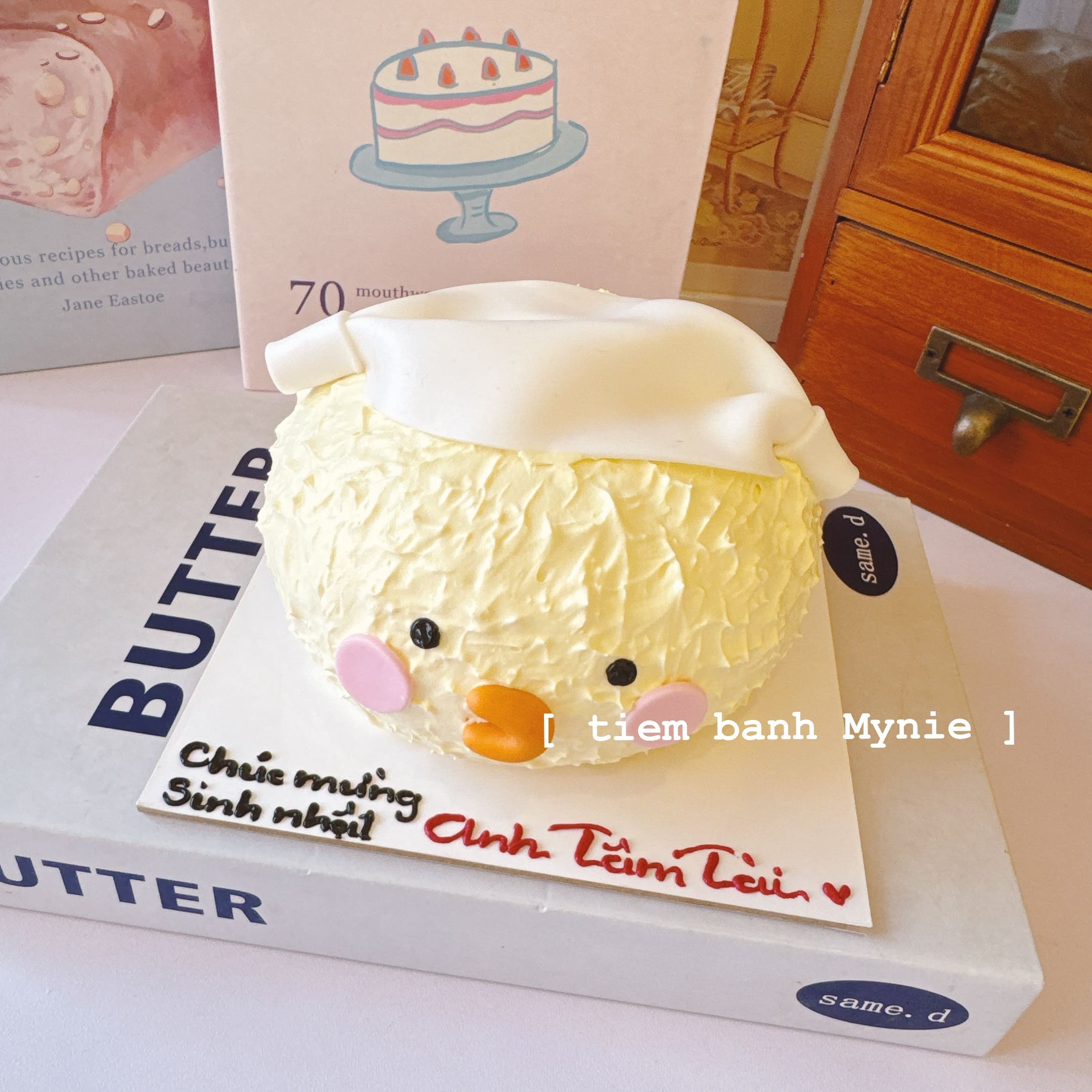 Bánh 3D con gà