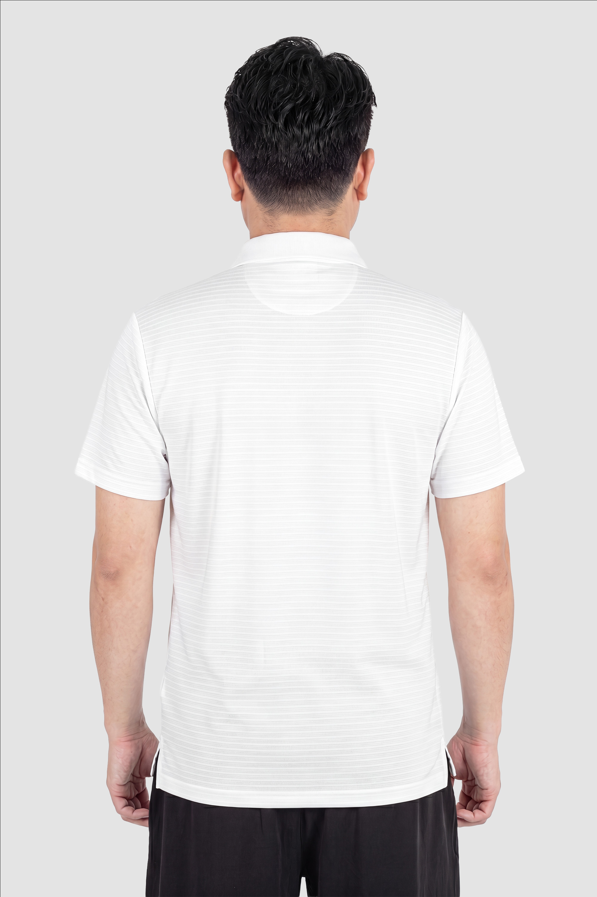 Áo Polo Cotton Túi Ngực Nam Trung Niên Phom Suông Xẻ Tà Màu Đen_thumbnail_10