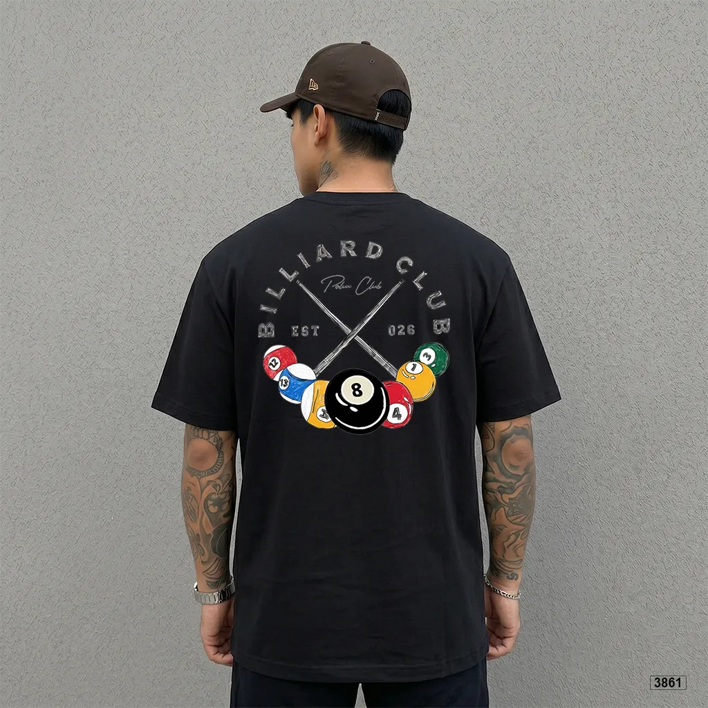 Áo thun nam oversize Billiard Club street style Polux 3861_thumbnail_5