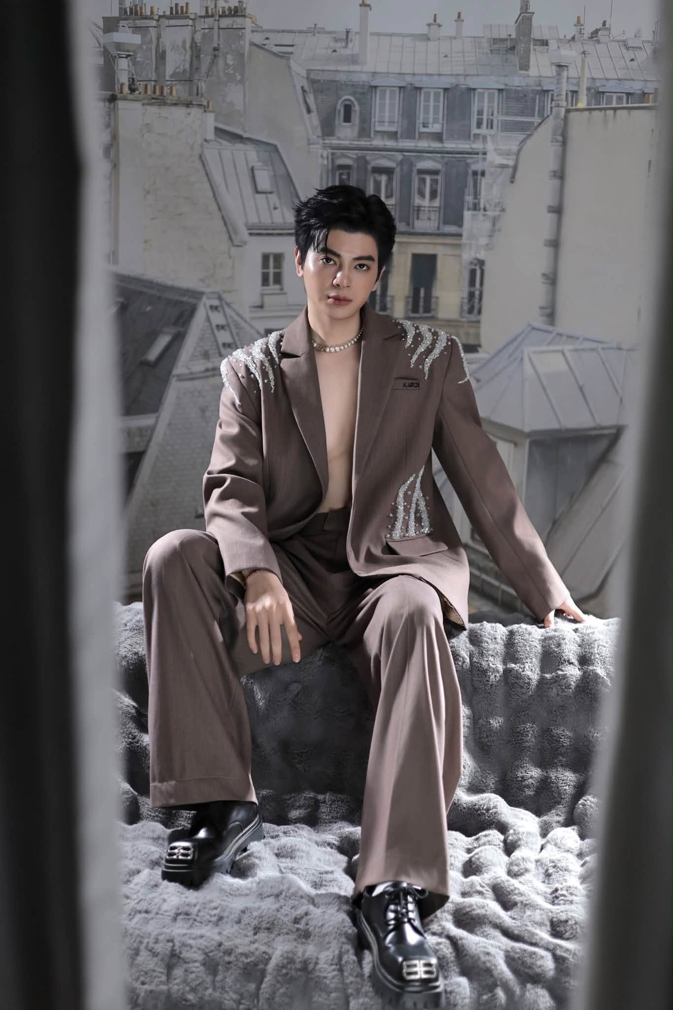 BỘ VEST NÂU KHÓI PARIS