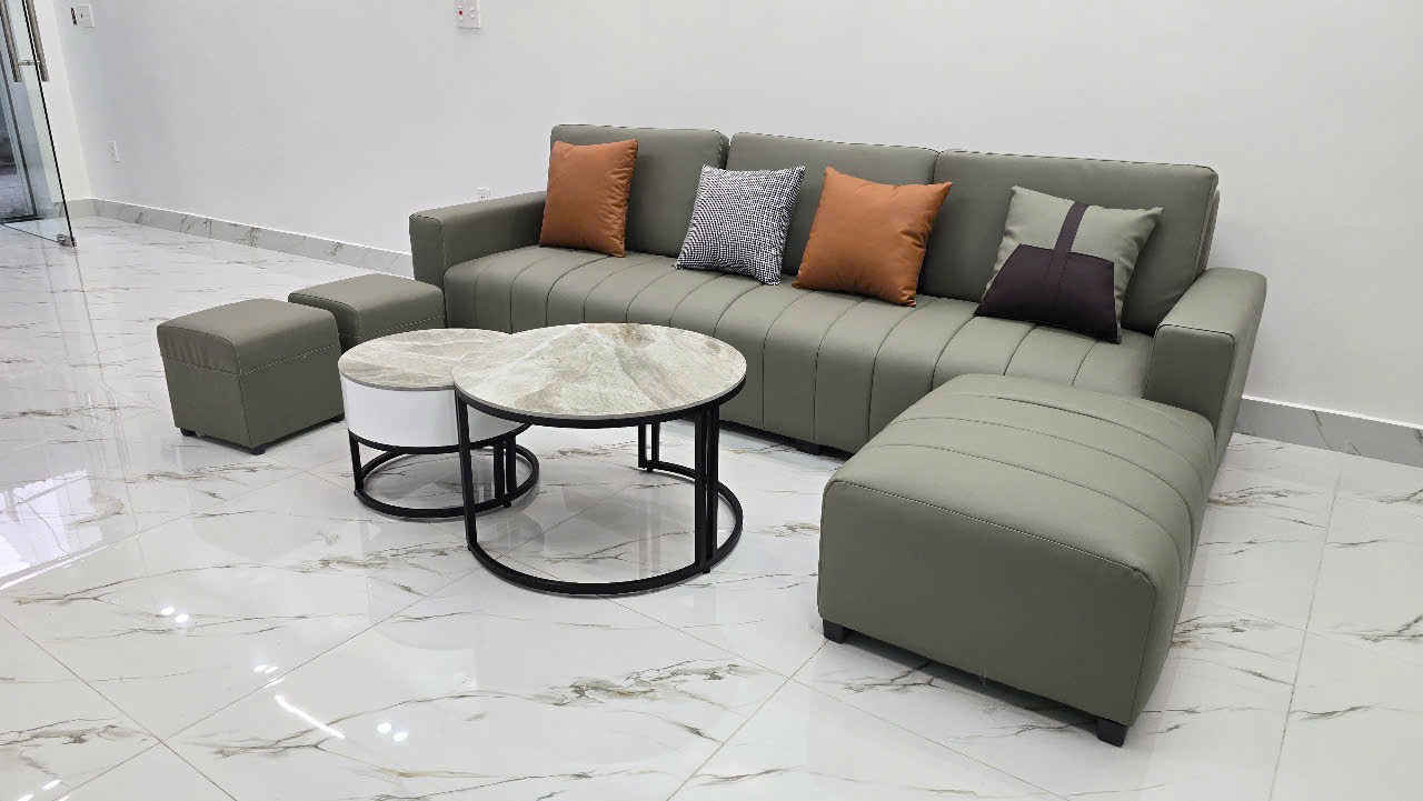 Bô sofa da góc L mẫu SFD04