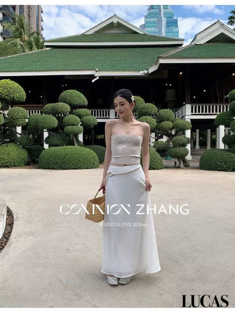 Chân váy dáng xòe cạp chun + belt da tết mặt gỗ_thumbnail_7