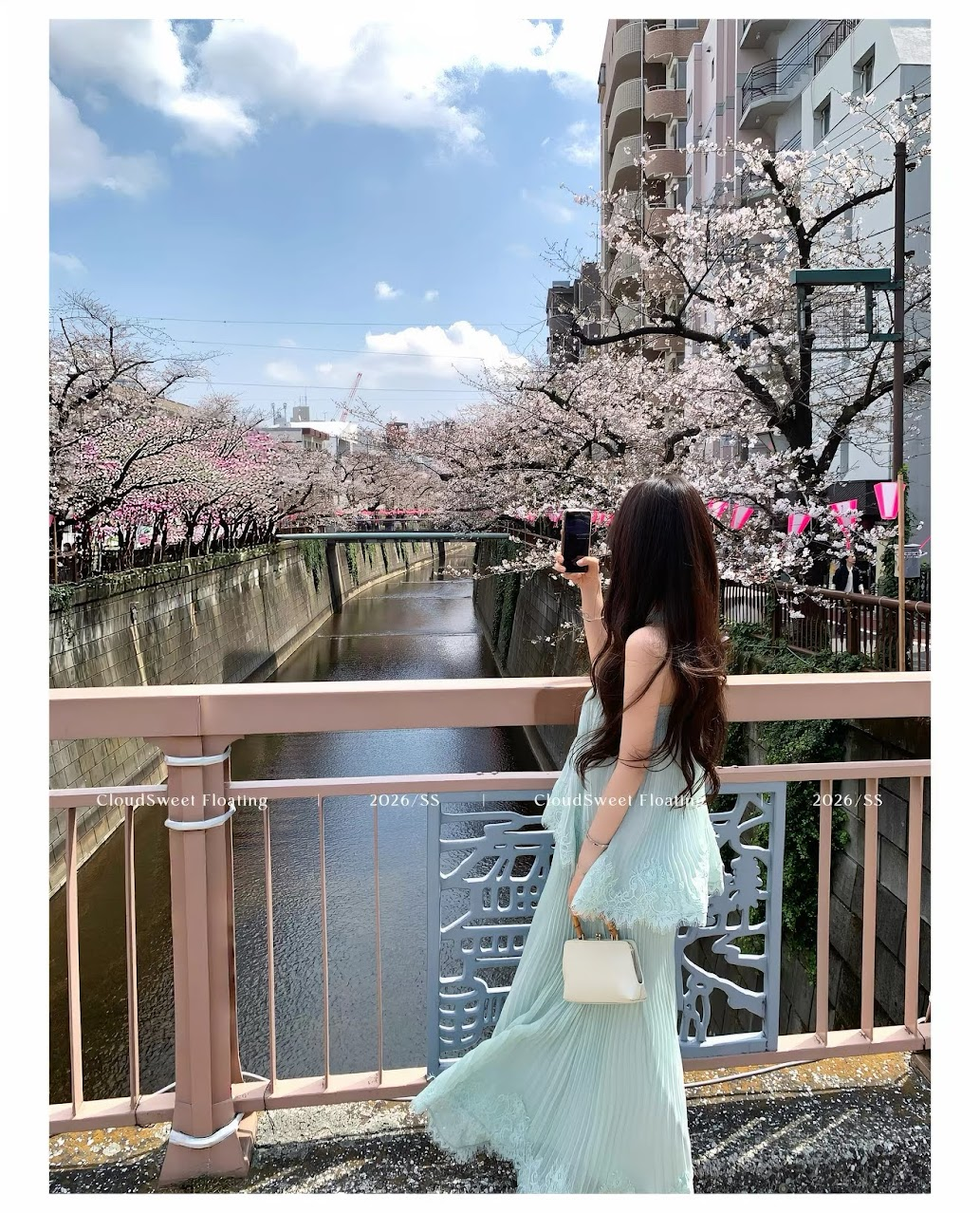 Lucas - Set áo yếm cổ đan xếp ly gấu ren + chân váy xòe maxi vải xếp ly_thumbnail_2