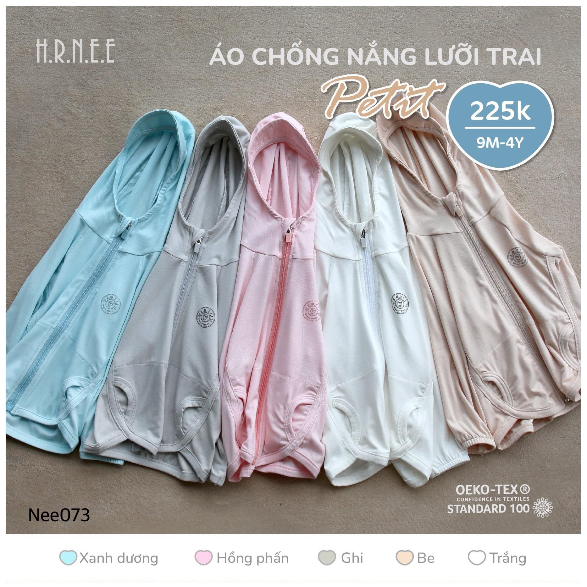 Áo chống nắng lưỡi trai petit Hrnee