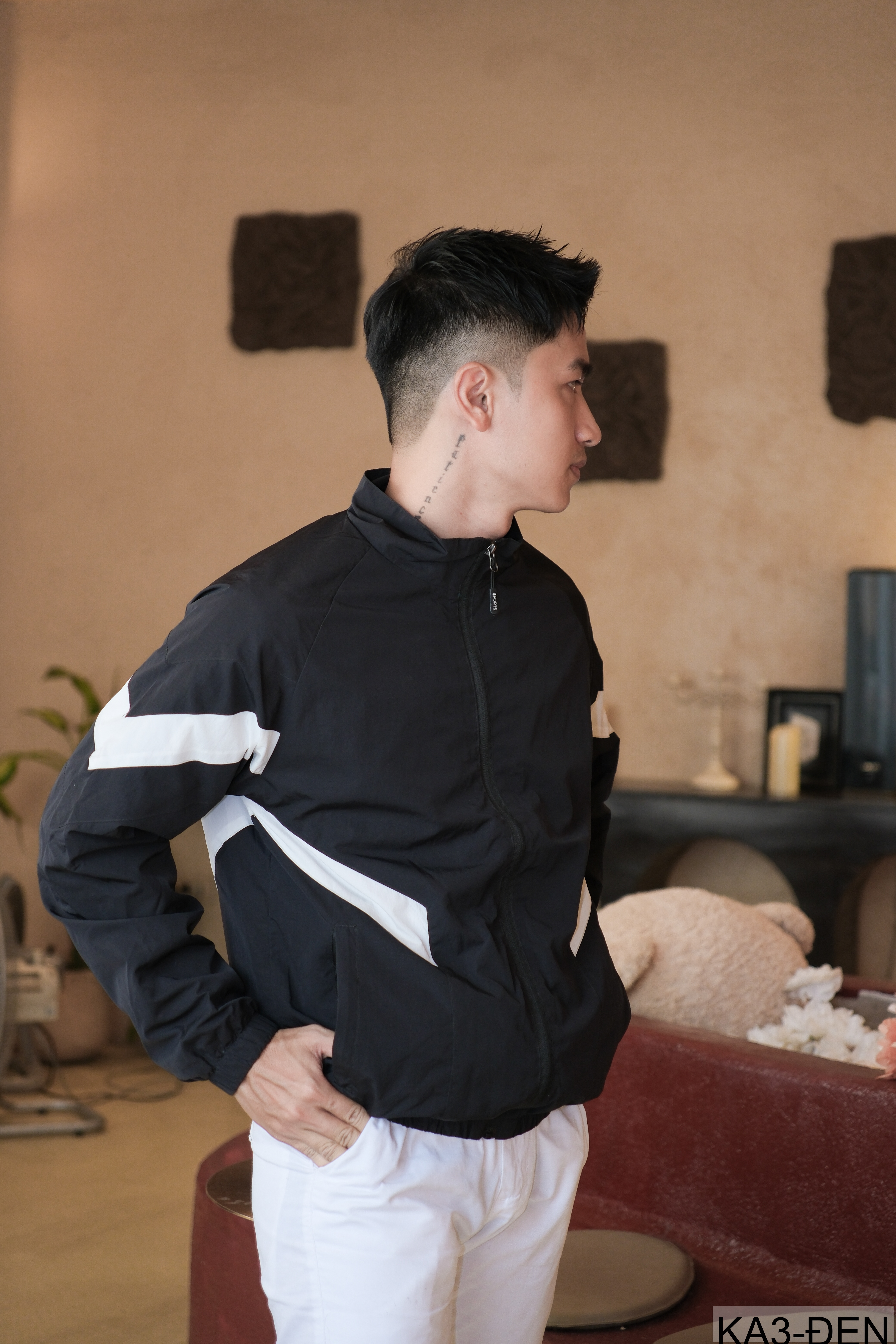 KA3 - Áo khoác nam dáng rộng phối màu cổ đứng phong cách thể thao thoáng khí mùa xuân thu_thumbnail_26