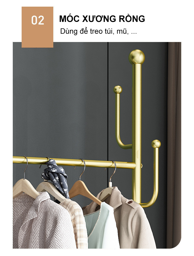 Giá Treo Quần Áo Thông Minh Có Bánh Xe Xoay 360 Độ_thumbnail_7