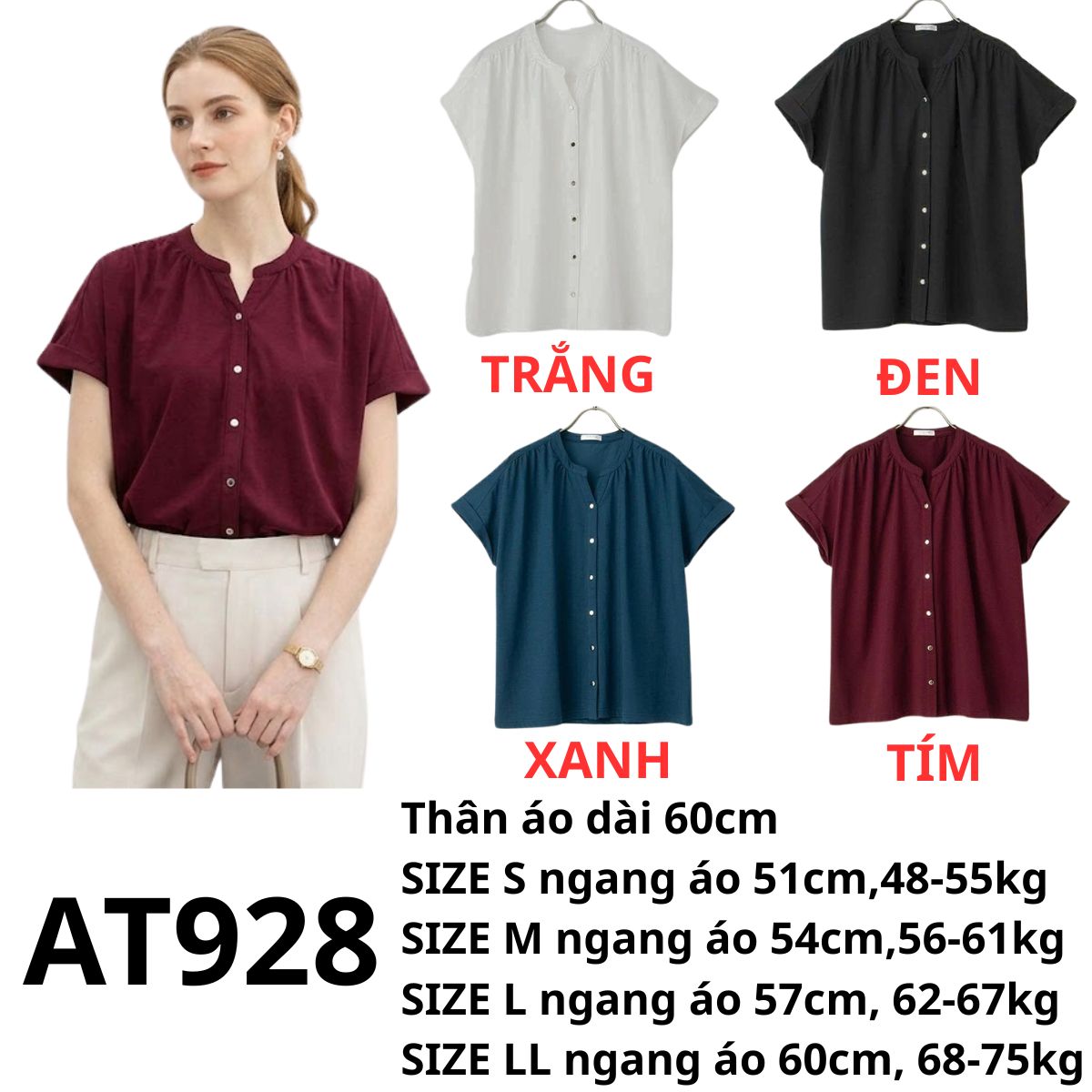 AT928 - Áo thun kiểu Nhật