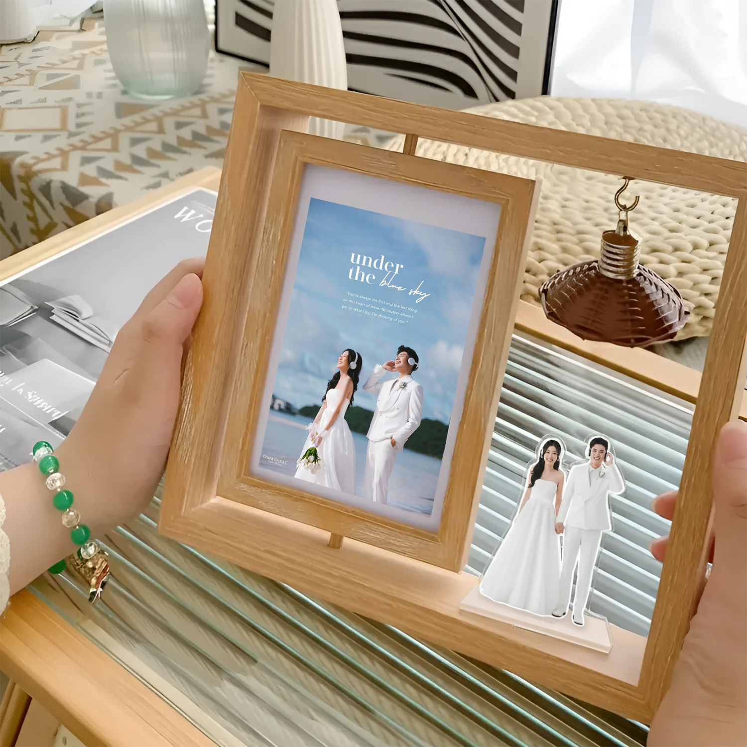 Khung Ảnh Xoay 2 Mặt - Xoay 2 Mặt 360 Độ (Size tính theo size ảnh)_thumbnail_2