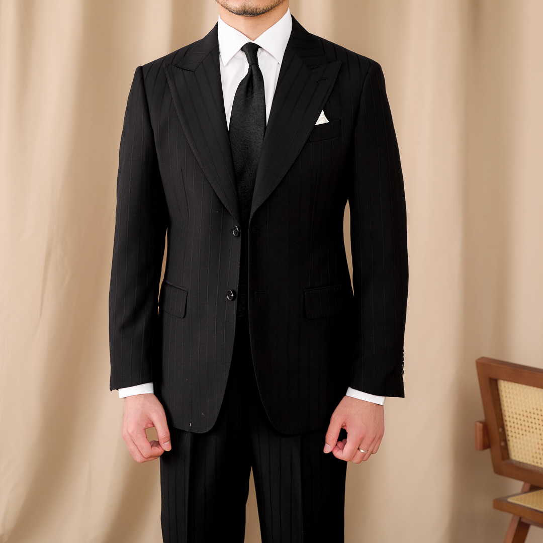 Bộ Suit Birmingham Đen Sọc Ẩn 3 Mảnh_thumbnail_2