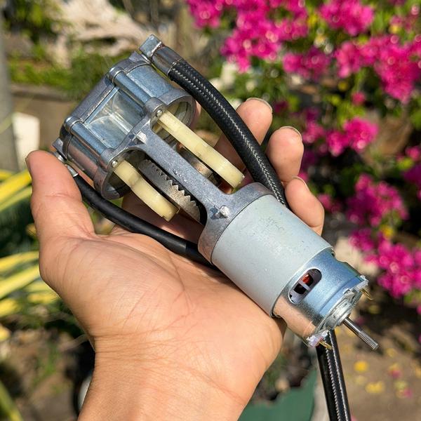 Máy bơm lốp xe ô tô - máy nén khí mini 2 xilanh