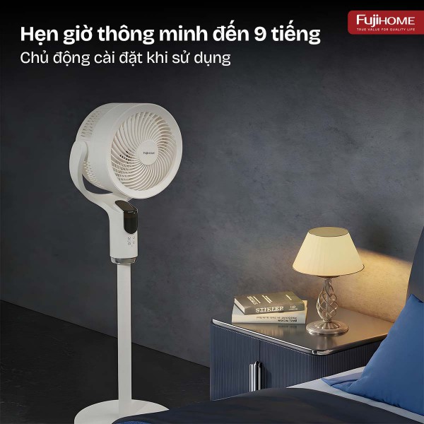Quạt tuần hoàn không khí thông minh, ra lệnh giọng nói Fujihome CFR04-VOICE (Màu ghi - màu trắng)_thumbnail_7