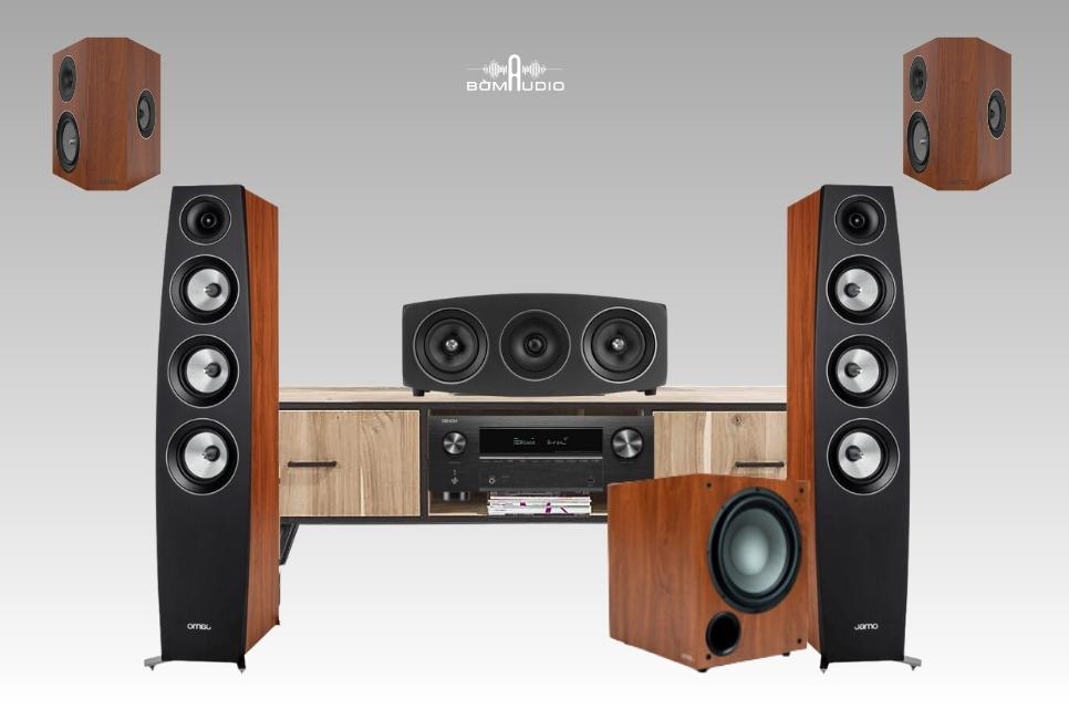 Combo Amply DENON AVR X3800H + Loa Cột JAMO C97 + Loa Center JAMO C9 CEN II + Loa Surround JAMO C9SUR + Loa SUB JAMO C912 - B78