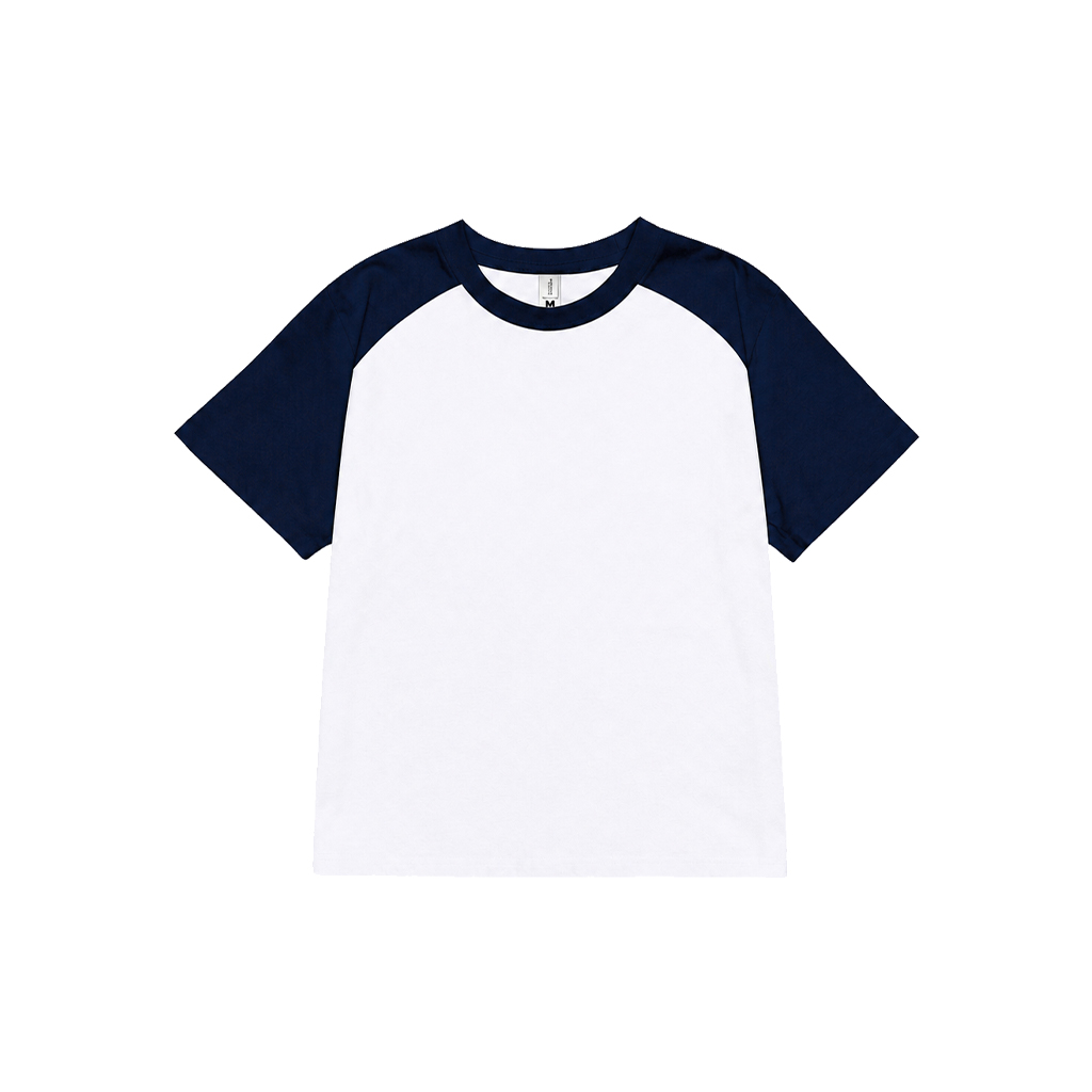 Áo baby tee phối trơn ABPTT01 Miucho cotton cổ tròn in basic_thumbnail_16