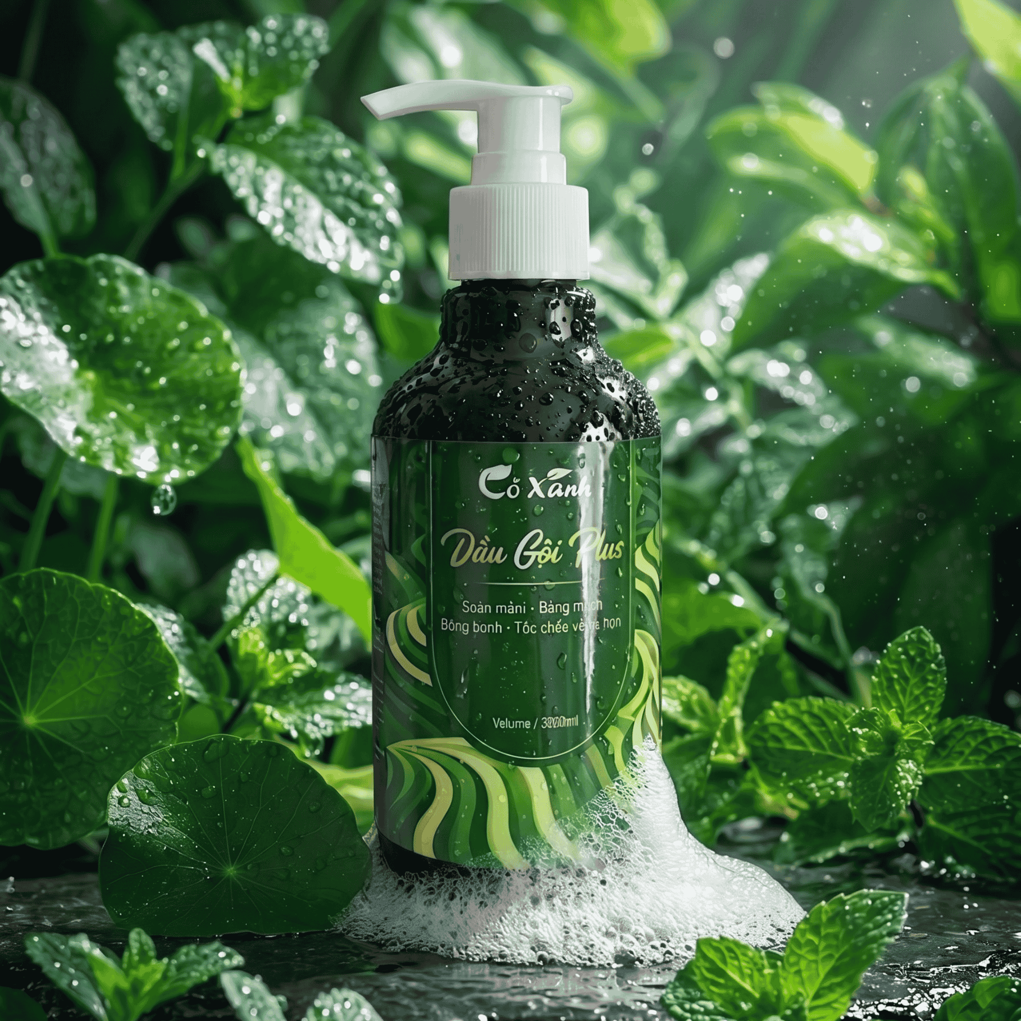 Dầu Gội Plus Cỏ Xanh - Tinh chất đu đủ làm sạch Gàu Nấm_thumbnail_2