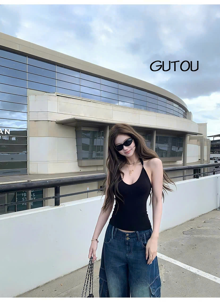 [ GUTOU ] Áo Cổ Yếm Dây Hạt Elira Style_thumbnail_4