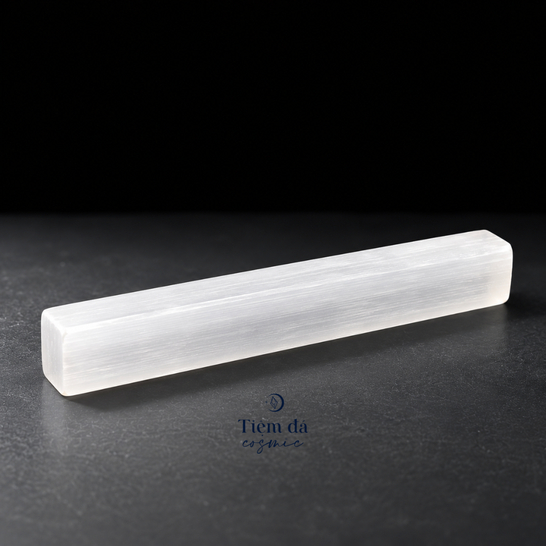 Thanh Đá Thanh Tẩy Satin Spar 1x1x10cm