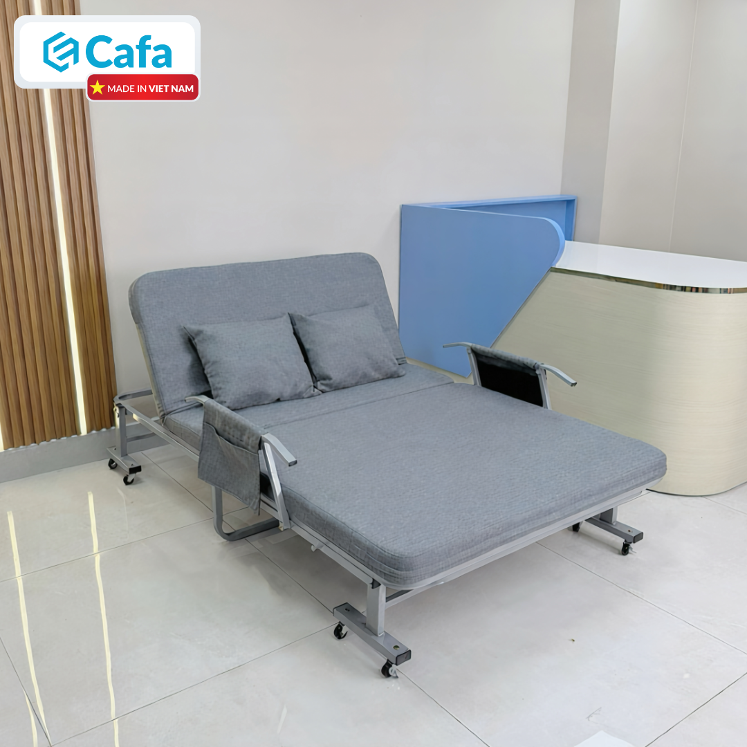 GIƯỜNG GẤP ĐA NĂNG PHIÊN BẢN TỰA TAY 120CM