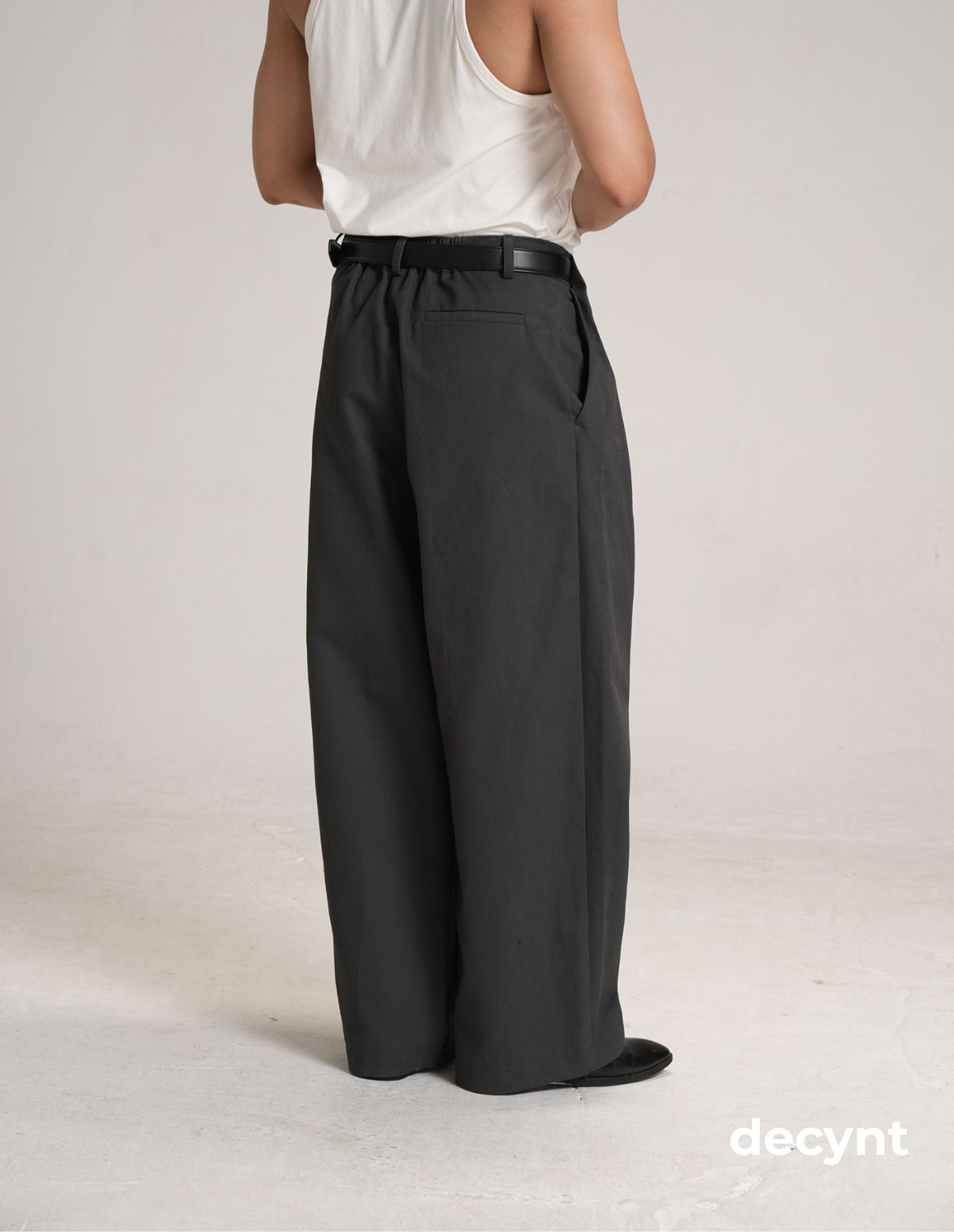 Decynt Pants 01 - Quần suông xếp ly chất liệu 100% cotton 350gsm_thumbnail_7