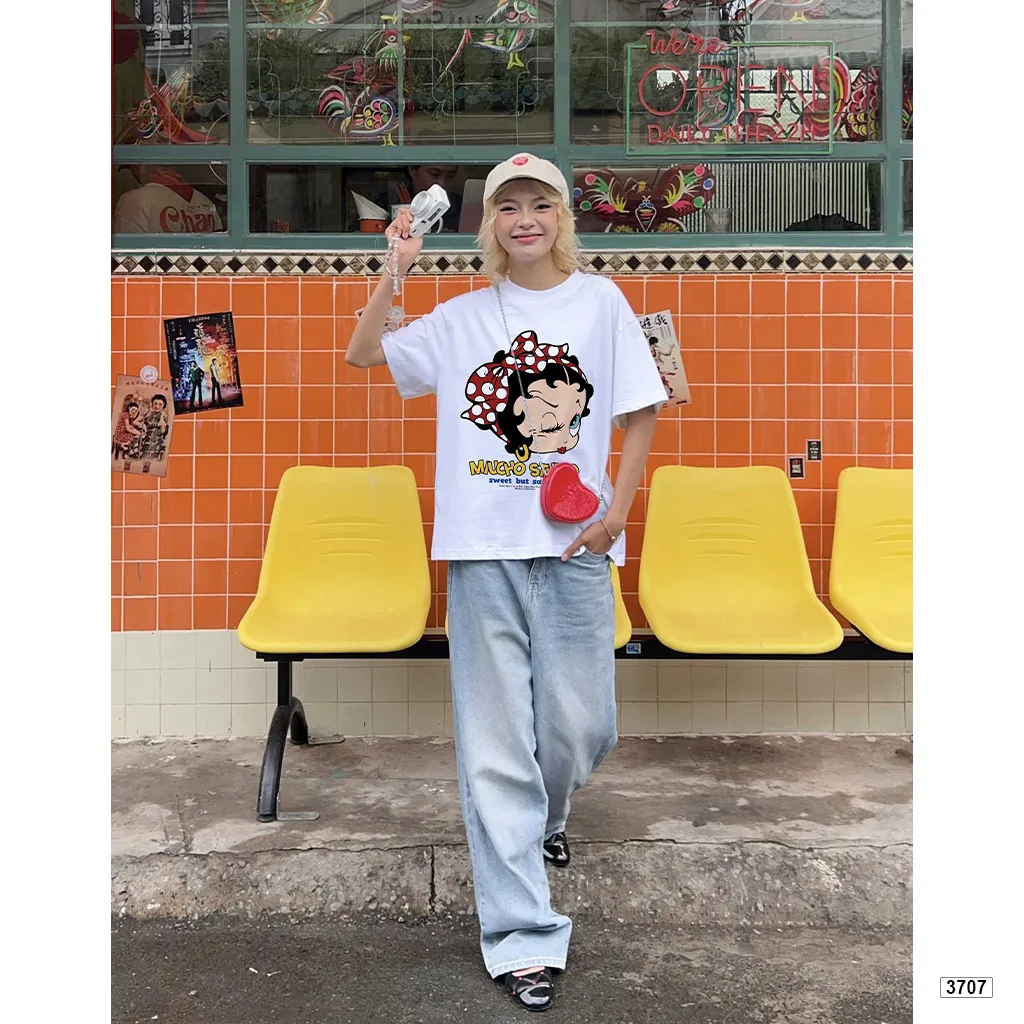 Áo thun nữ form boxy nhân vật hoạt hình dễ thương Miucho 3707_thumbnail_2