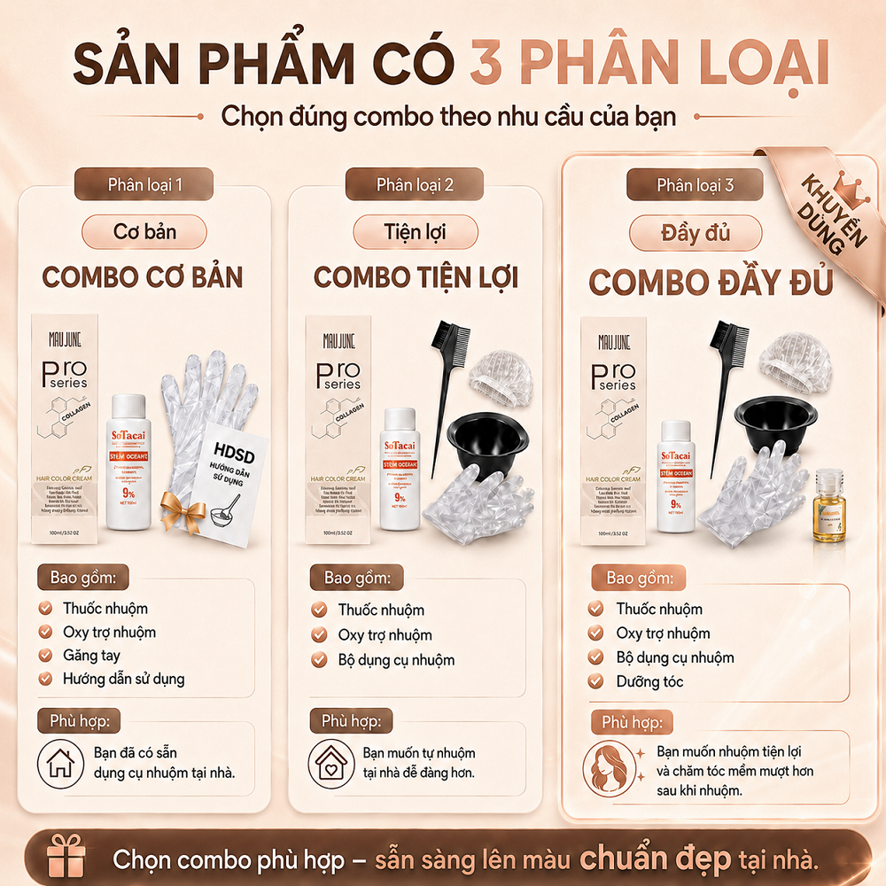 Thuốc Nhuộm Tóc Nâu Hạt Dẻ Không Cần Tẩy, Lên Từ Nền Đen Tự Nhiên, Tặng Găng Tay_thumbnail_6